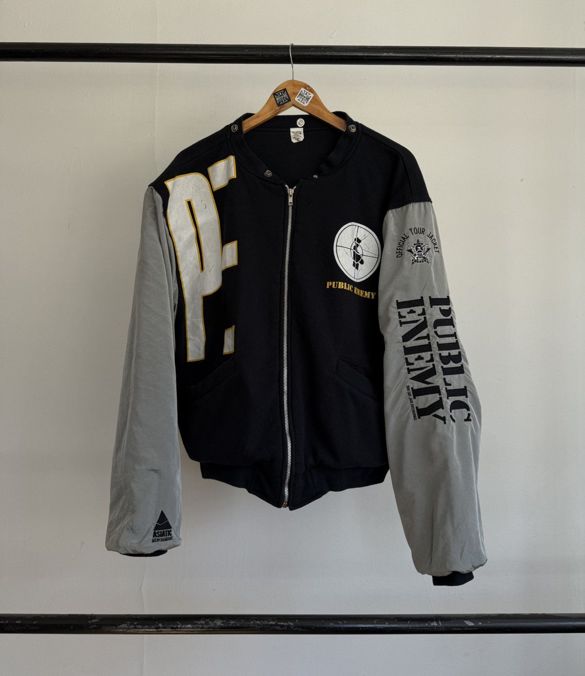 Public Enemy 1991 asian merch vintage oficial tour jacket