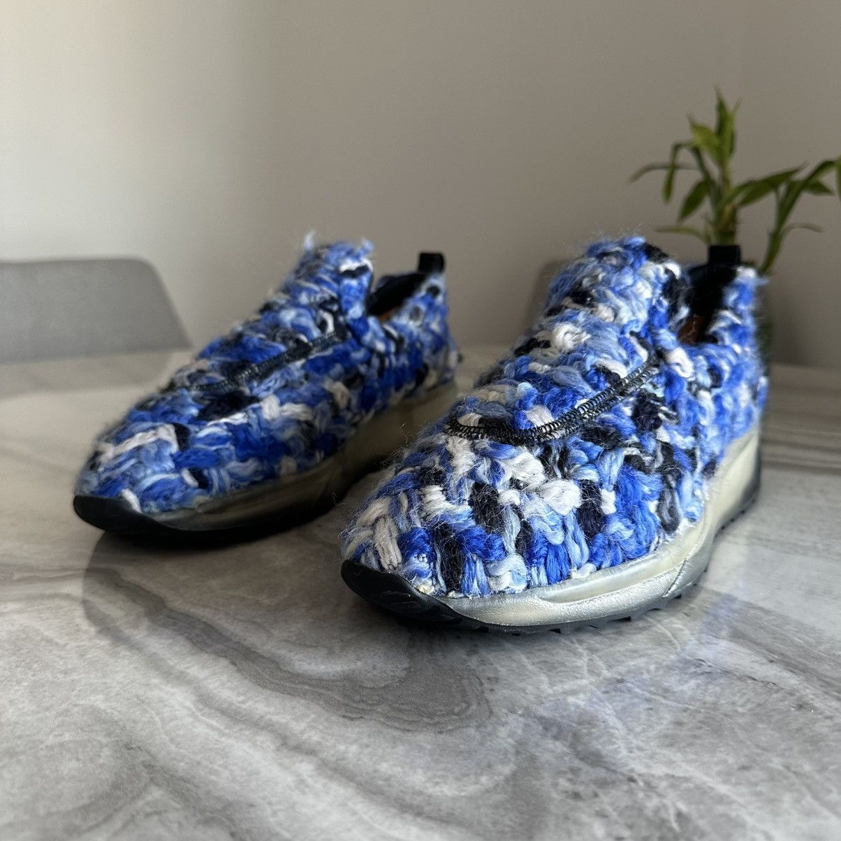Maison Margiela Maison Margiela 22 Paris Cobalt Blue Tweed Slip On Size US 9 / IT 39 - 2 Thumbnail