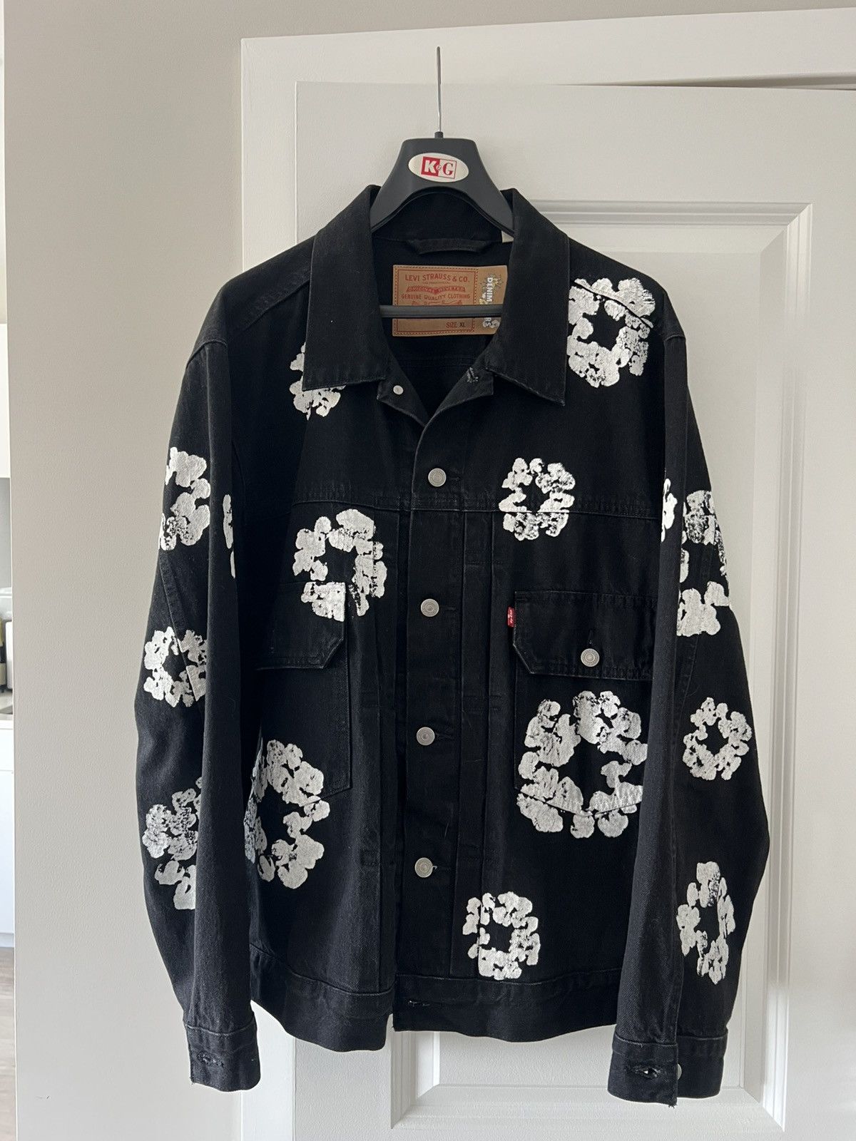 DENIM TEARS Denim Tears Black Denim Jacket Size US XL / EU 56 / 4 - 1 Thumbnail