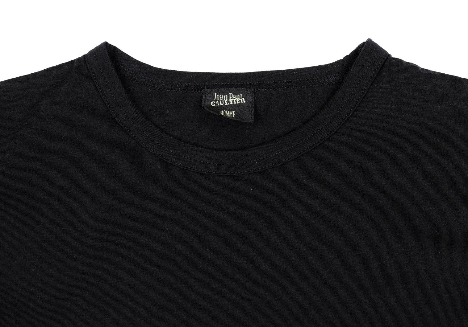 Jean Paul Gaultier Lace-Up Shoulder T-Shirt in Black, Size 48 Size US M / EU 48-50 / 2 - 3 Thumbnail