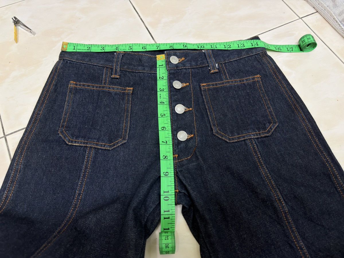 Japanese Brand Vintage Bell Bottom Flare Denim Retro High Waist Button Fly Size US 28 / EU 44 - 16 Thumbnail