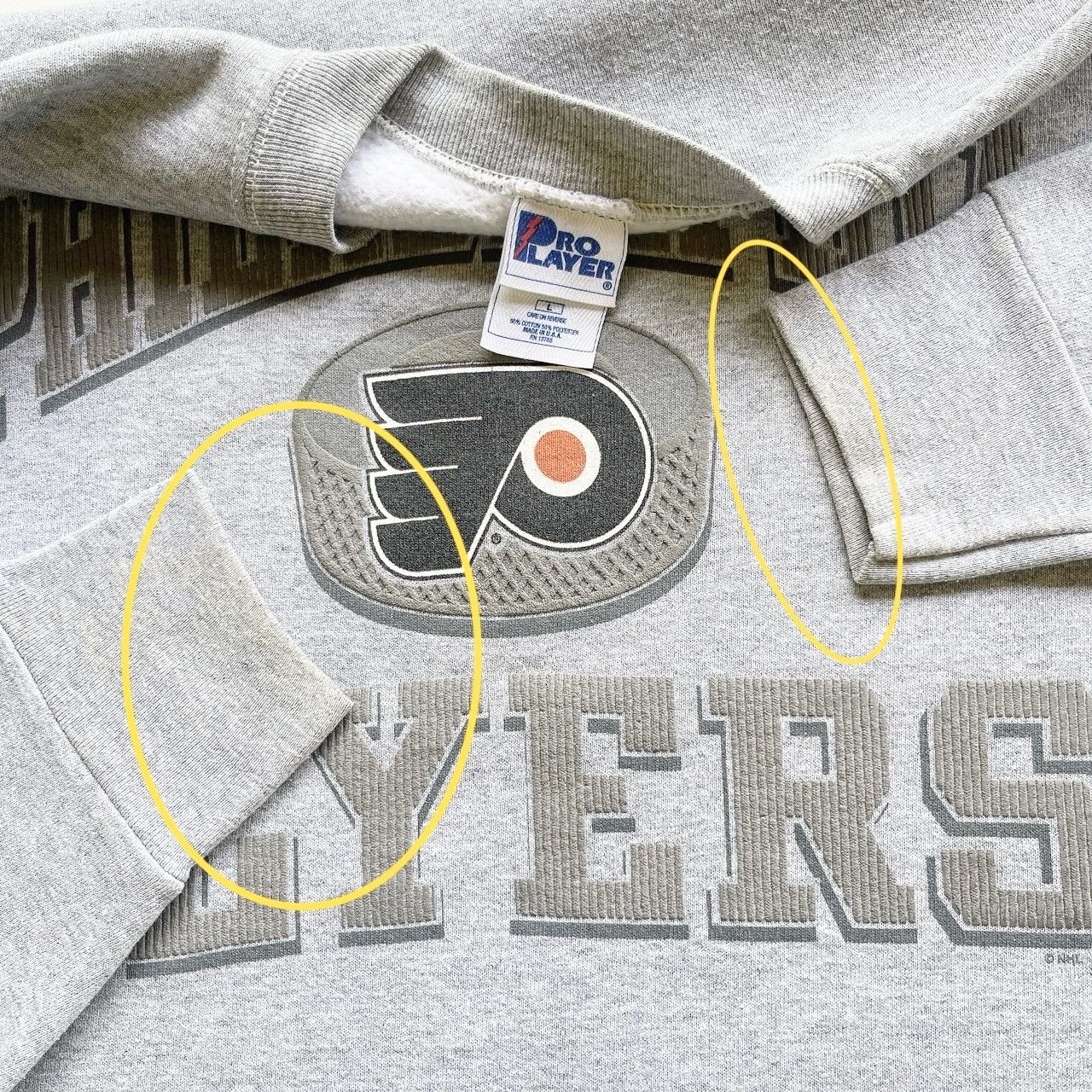 Pro Player 90s Philadelphia Flyers NHL sweatsshirt/ L Size US L / EU 52-54 / 3 - 8 Thumbnail