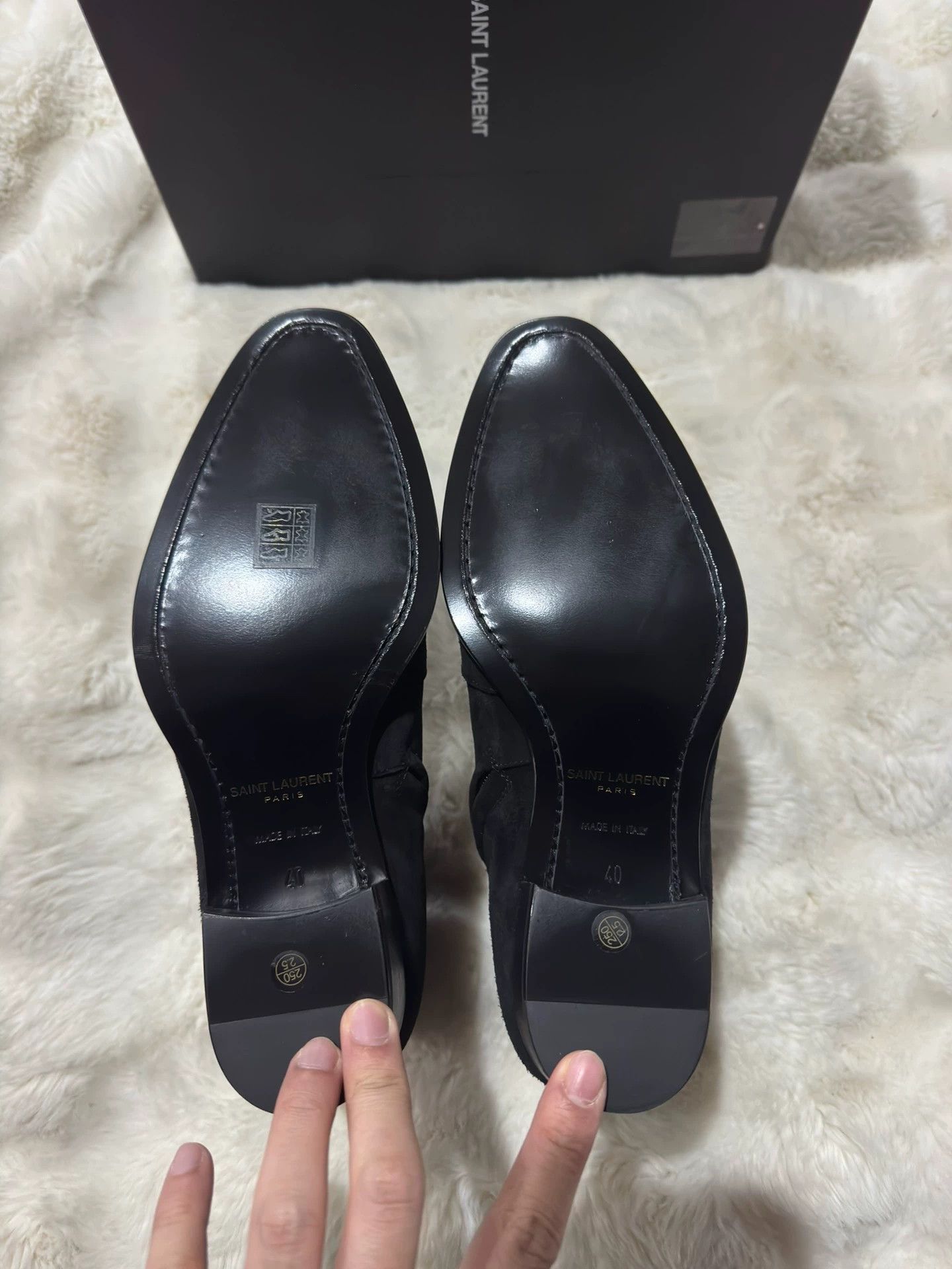 Saint Laurent Paris saint laurent paris leather boots Size US 7 / EU 40 - 6 Thumbnail