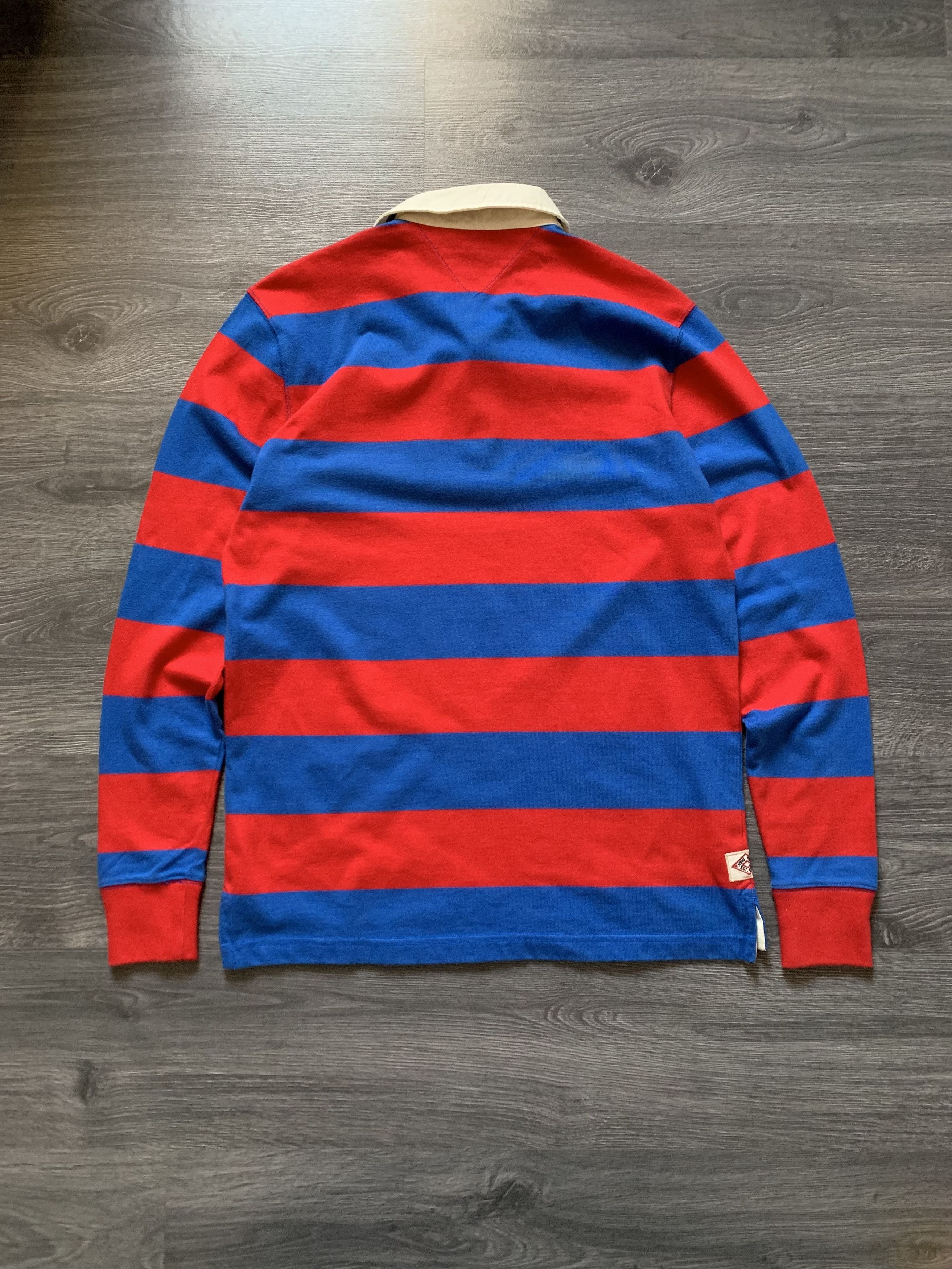 Tommy Hilfiger Tommy Hilfiger Y2K Striped Long Sleeve Rugby Shirt Size US L / EU 52-54 / 3 - 3 Thumbnail