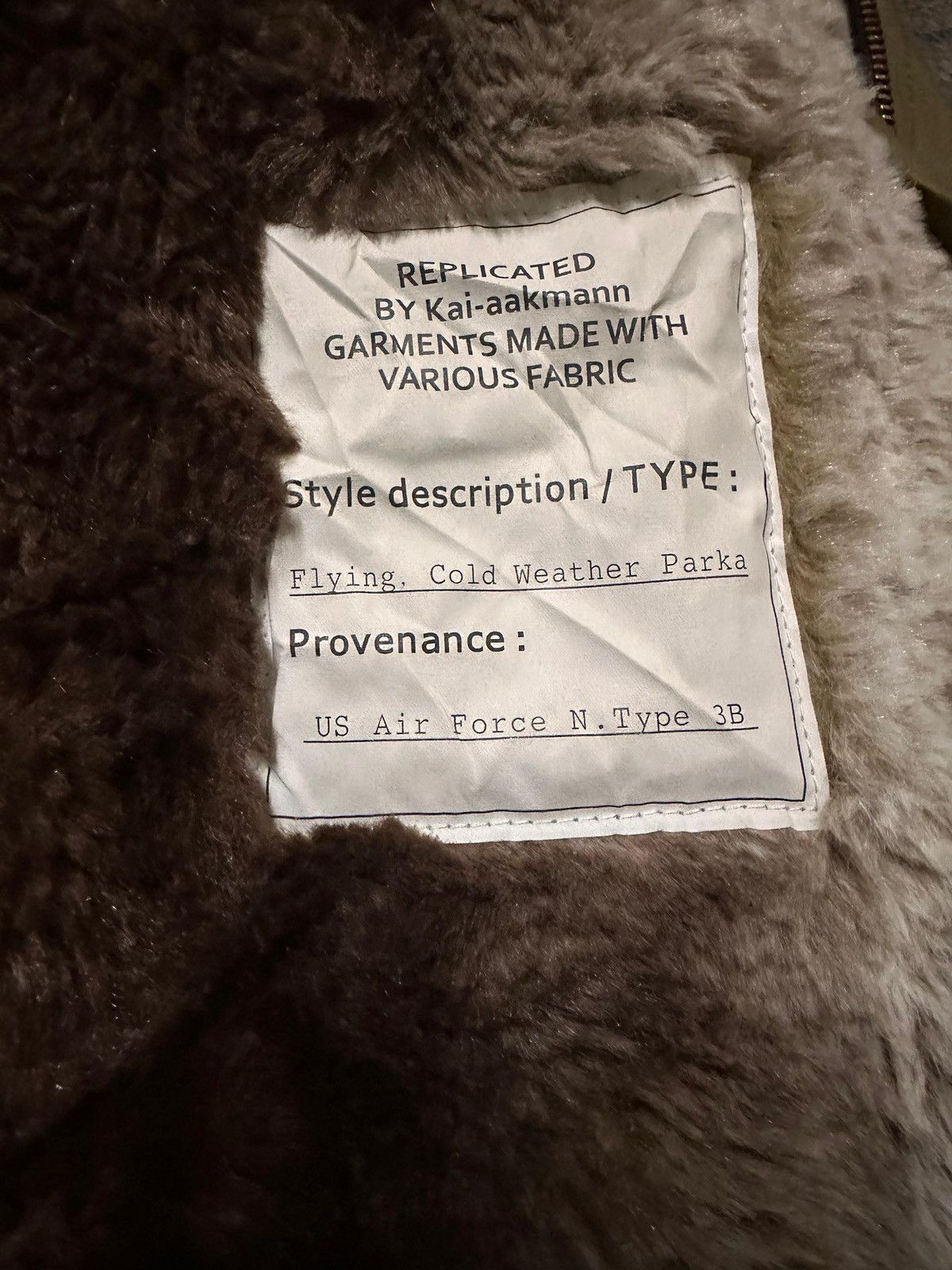 Kai Aakmann Kai Aakmann Replica Project,N3B Flying Cold Weather Parka Size US S / EU 44-46 / 1 - 10 Thumbnail