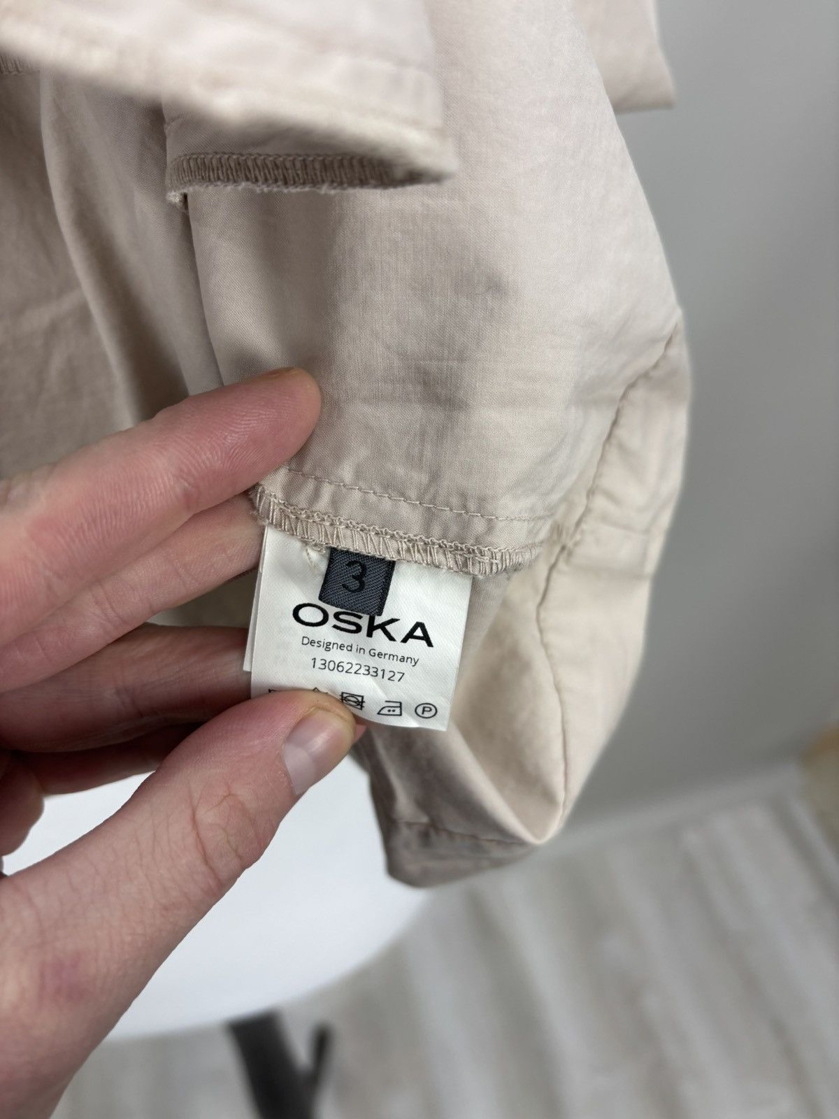OSKA Womens jacket OSKA Size 4 Color Beige Size L / US 10 / IT 46 - 12 Thumbnail