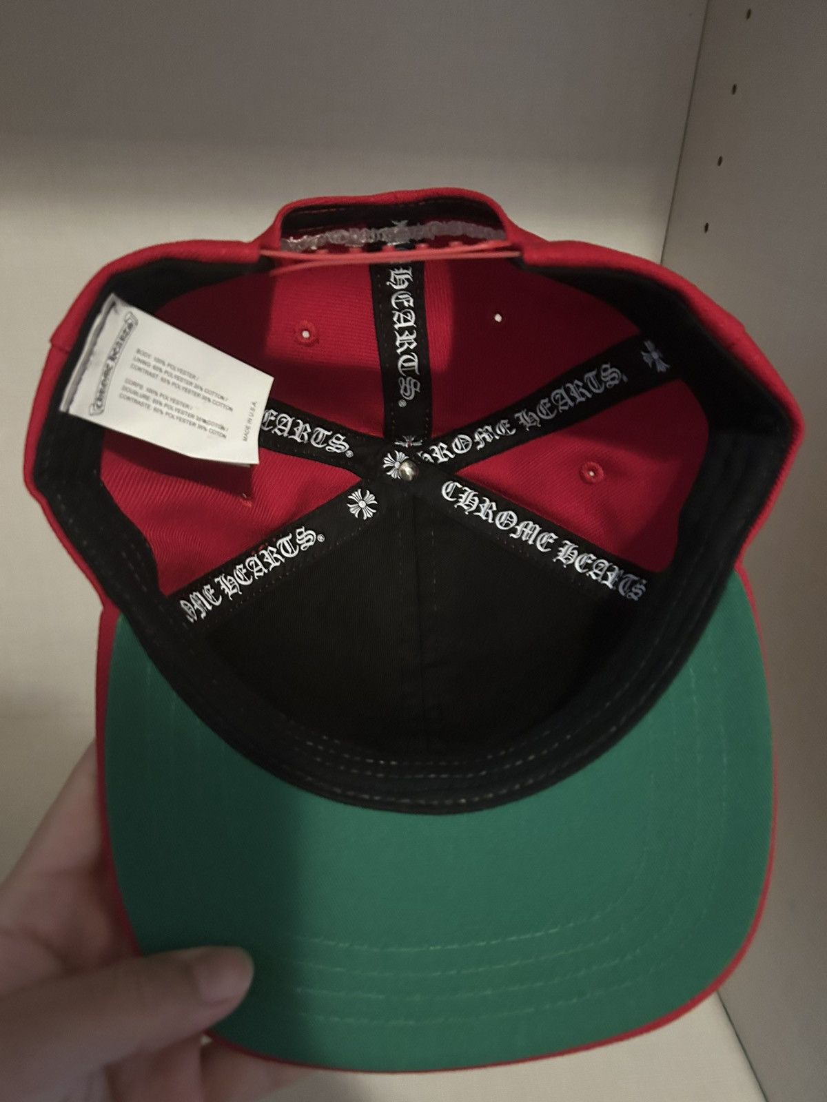 Chrome Hearts Chrome Hearts Red Baseball Hat🔥🌹 Size ONE SIZE - 3 Thumbnail
