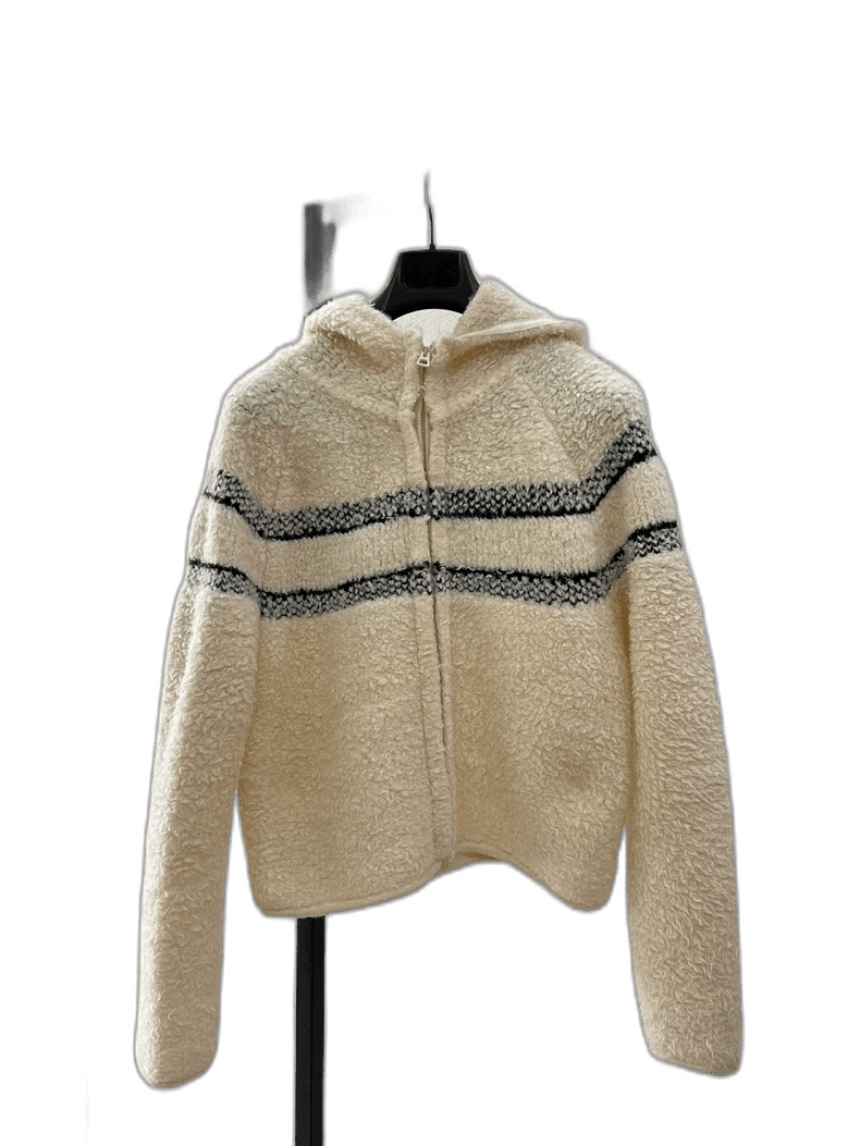 Dior Dior Hooded Shearling Jacket with Logo Size S / US 4 / IT 40 - 1 Thumbnail