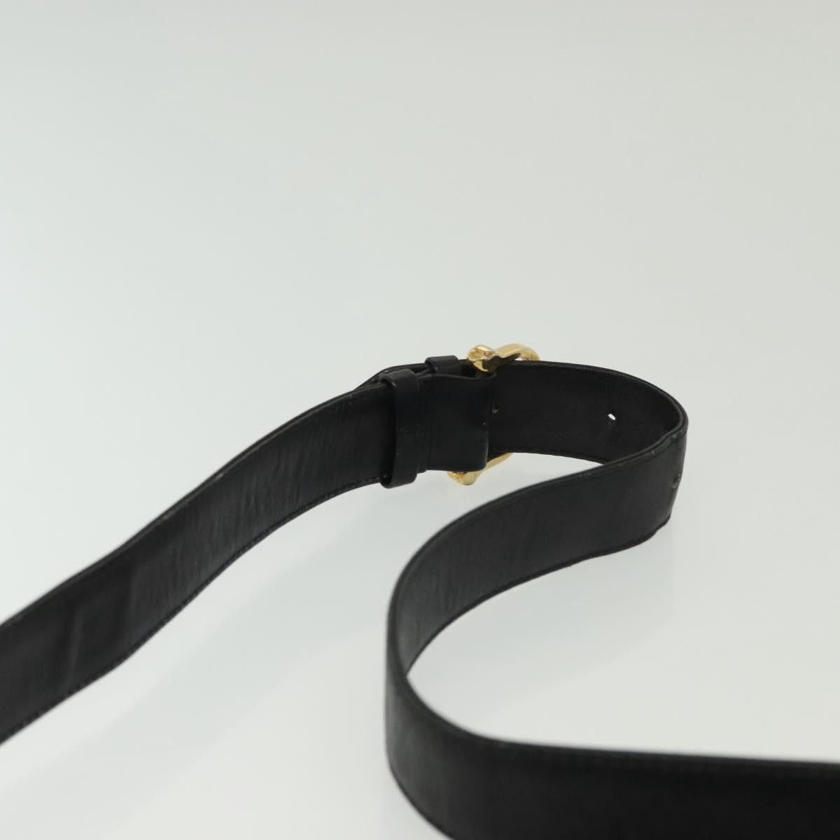 Celine CELINE Horse Carriage Shoulder Bag Leather Black Gold Size ONE SIZE - 8 Thumbnail