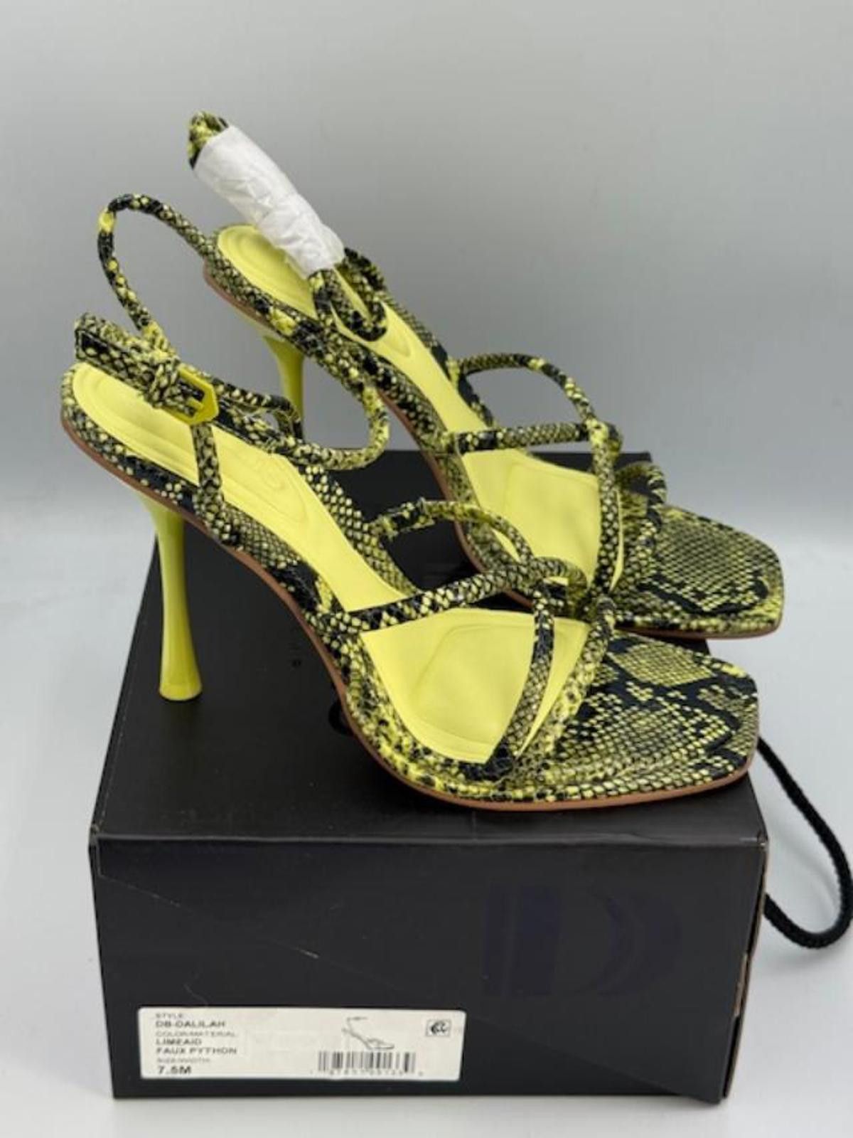 Other D'Amelio - 'Dalilah' Strappy Heels -Limeaid faux python 7.5 Size US 7.5 / IT 37.5 - 1 Thumbnail