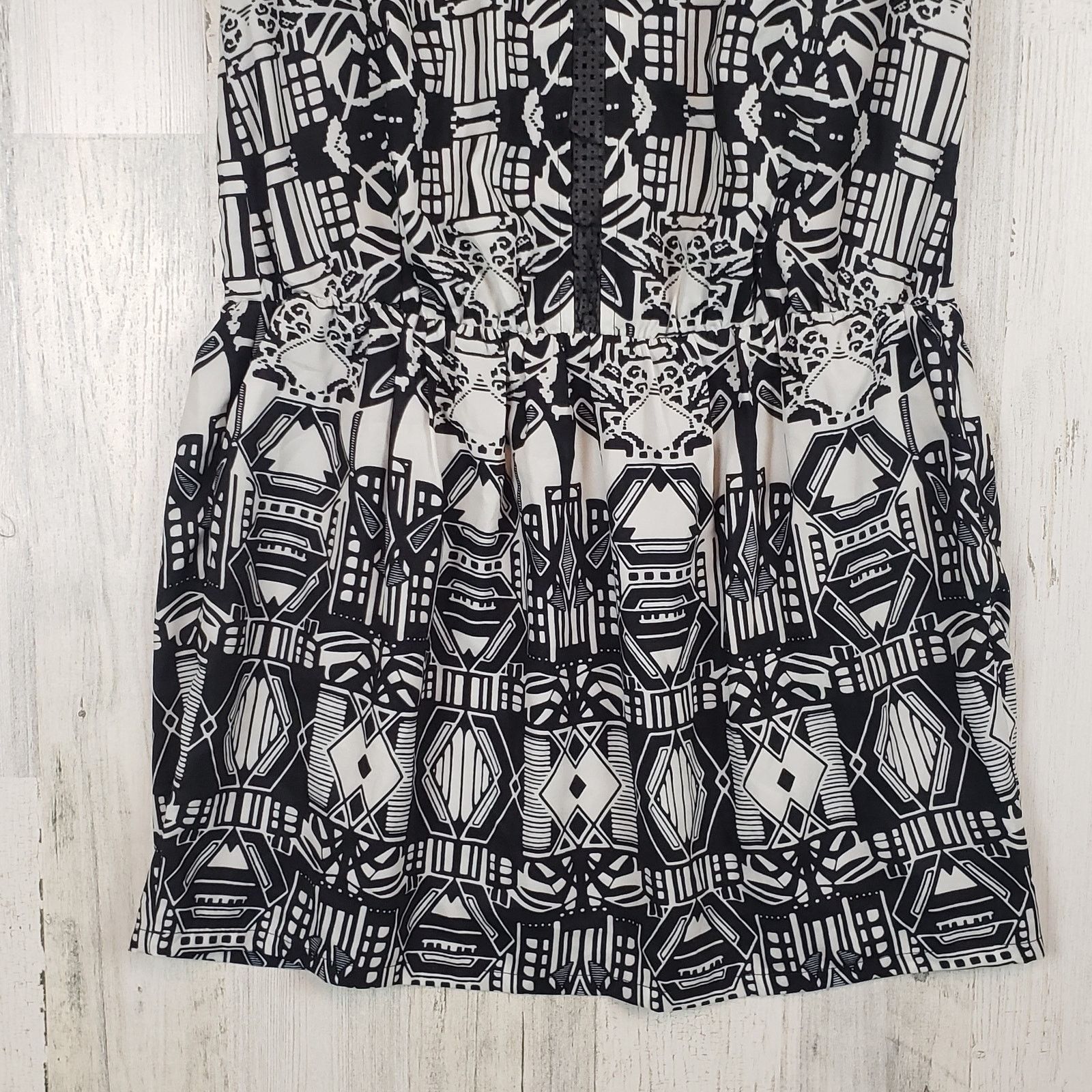 Other NWOT Color Block Faux-Leather Mini Sleeveless Dress Medium Size M / US 6-8 / IT 42-44 - 7 Thumbnail