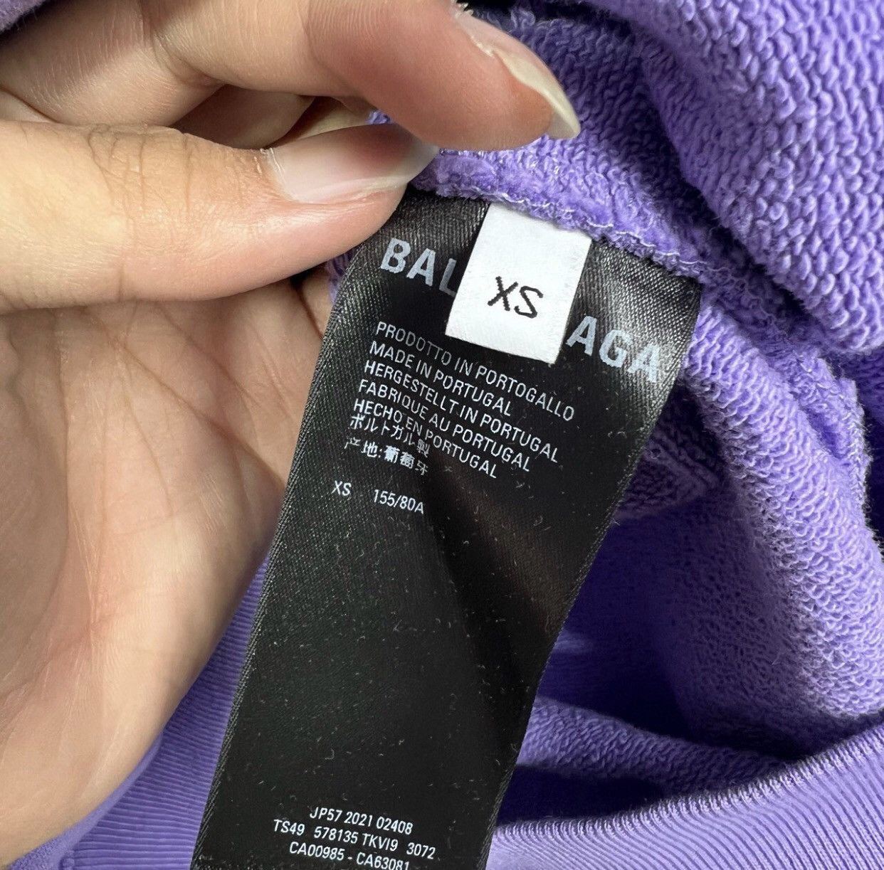 Balenciaga Balenciaga Wave Cola taro purple embroidered washed hoodie Size US XS / EU 42 / 0 - 4 Thumbnail