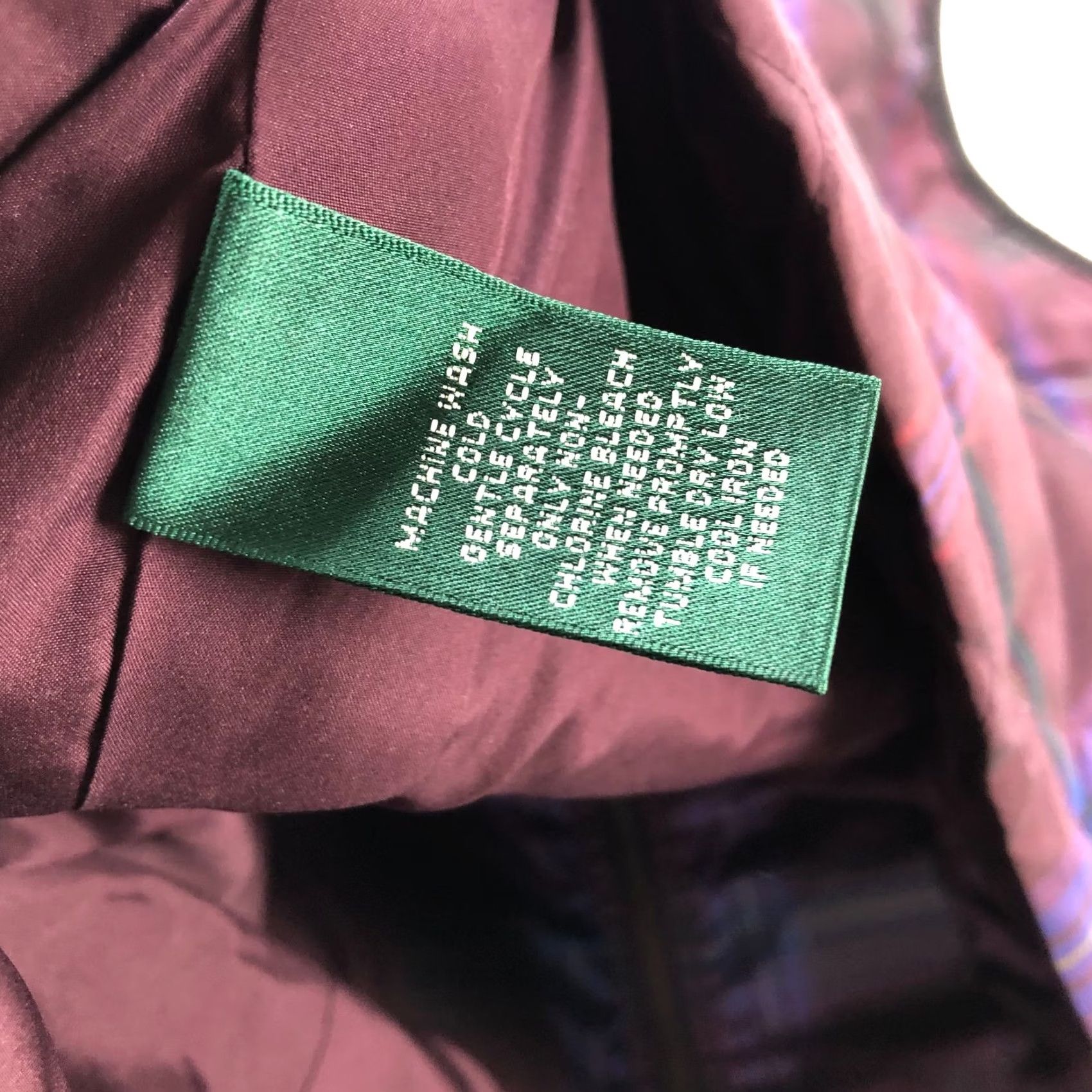 Ralph Lauren Lauren Ralph Lauren Vest Quilted Plaid Zip Corduroy Purple Womens XL Benefit: Preppy, Outdoor, Classic, Designer, Gorpcore, Fall, Spring, Winter Size XL / US 12-14 / IT 48-50 - 6 Thumbnail