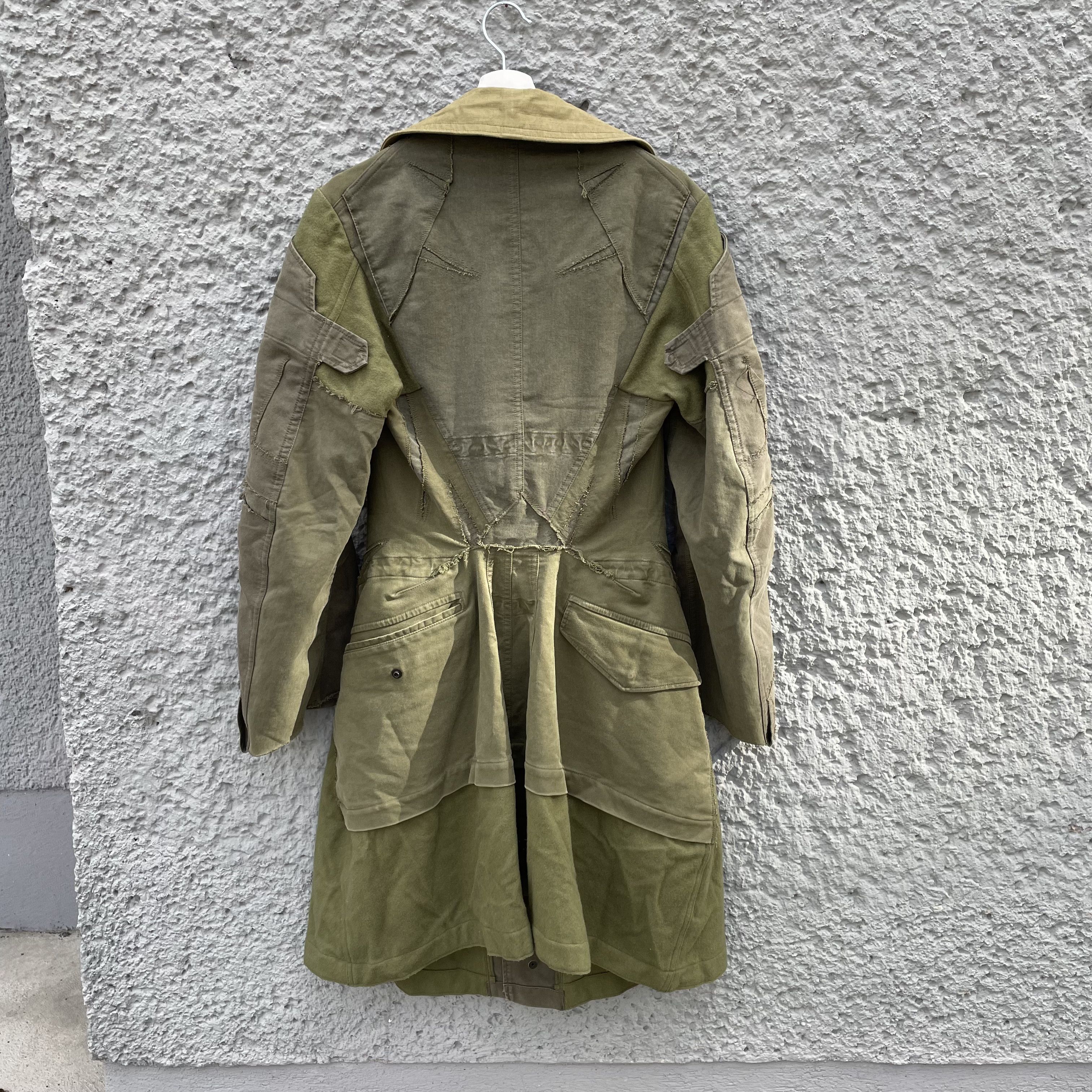 Comme des Garcons CDG Junya Watanabe Reworked Patchwork Military Coat F/W06 Size L / US 10 / IT 46 - 2 Thumbnail