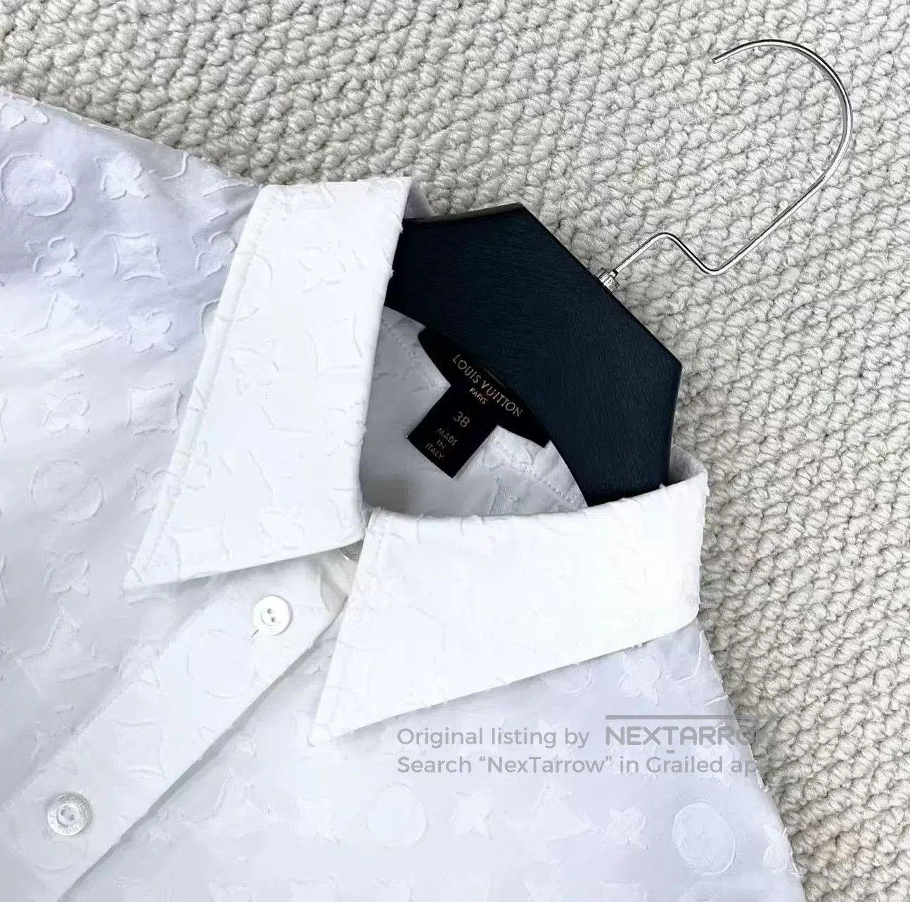 Louis Vuitton louis vuitton white logo shirt jacket. Size US M / EU 48-50 / 2 - 3 Thumbnail
