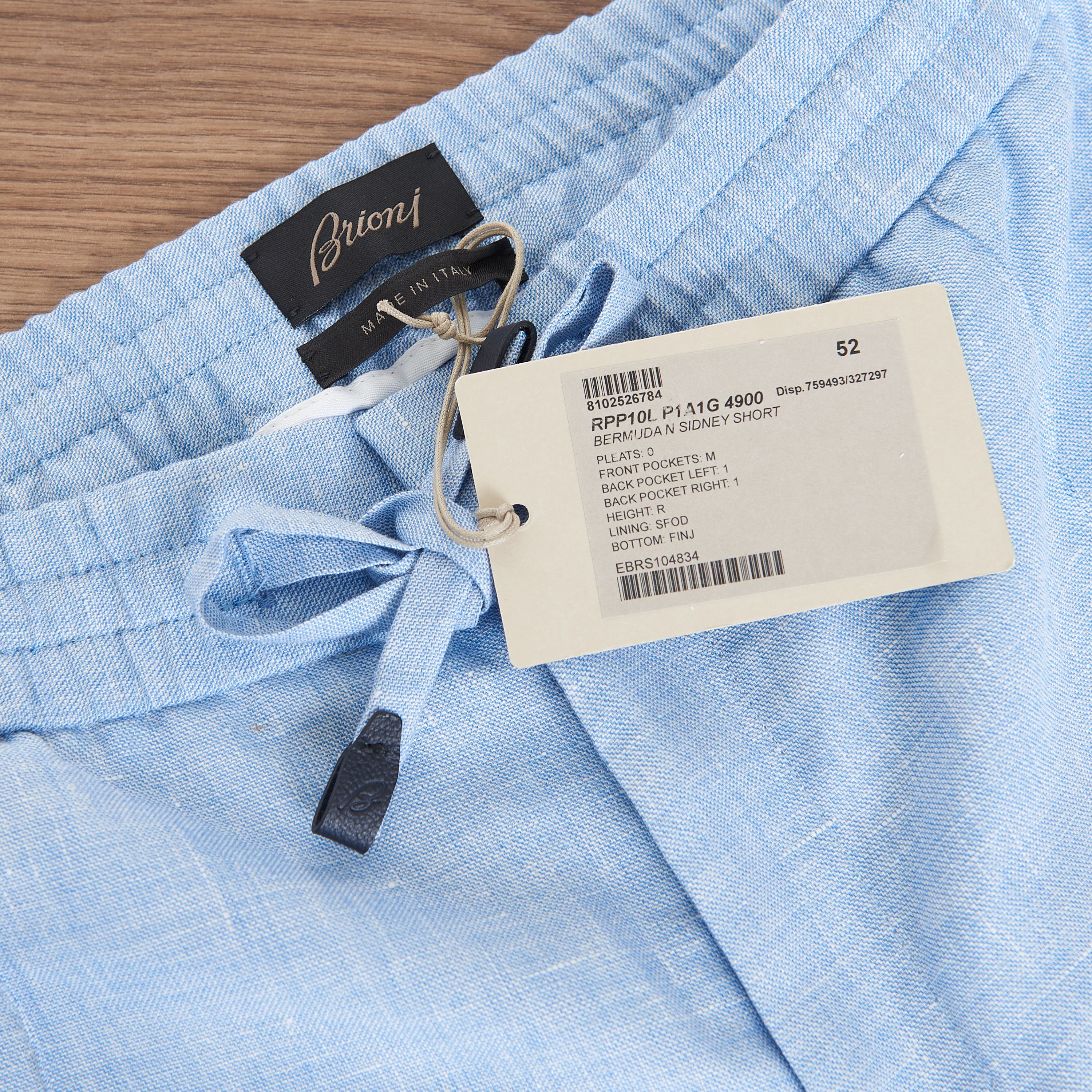 Brioni Blue Sidney Bermuda Trousers Shorts Size US 40 / EU 56 - 8 Thumbnail