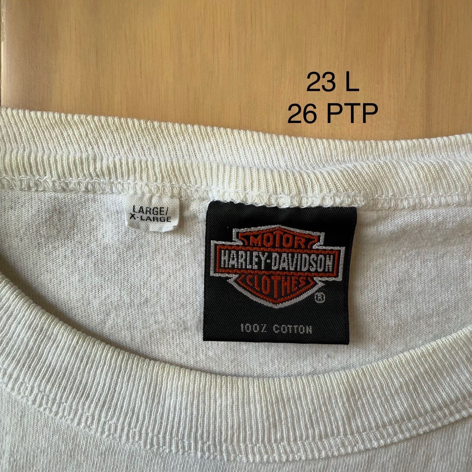 Harley Davidson Vintage Harley Davidson Shirt L/XL White Long Sleeve 90s Size US L / EU 52-54 / 3 - 6 Thumbnail