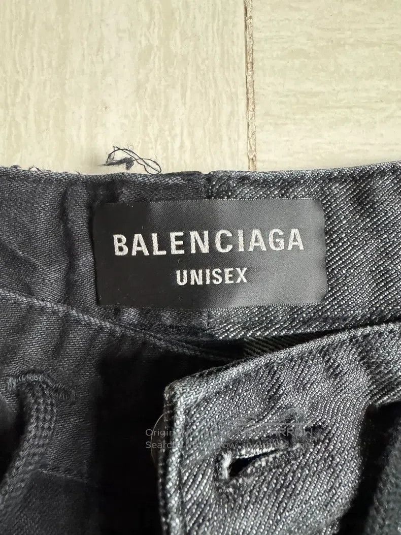 Balenciaga Balenciaga size M Patchwork Flare Denim Pants Size US 27 - 3 Thumbnail