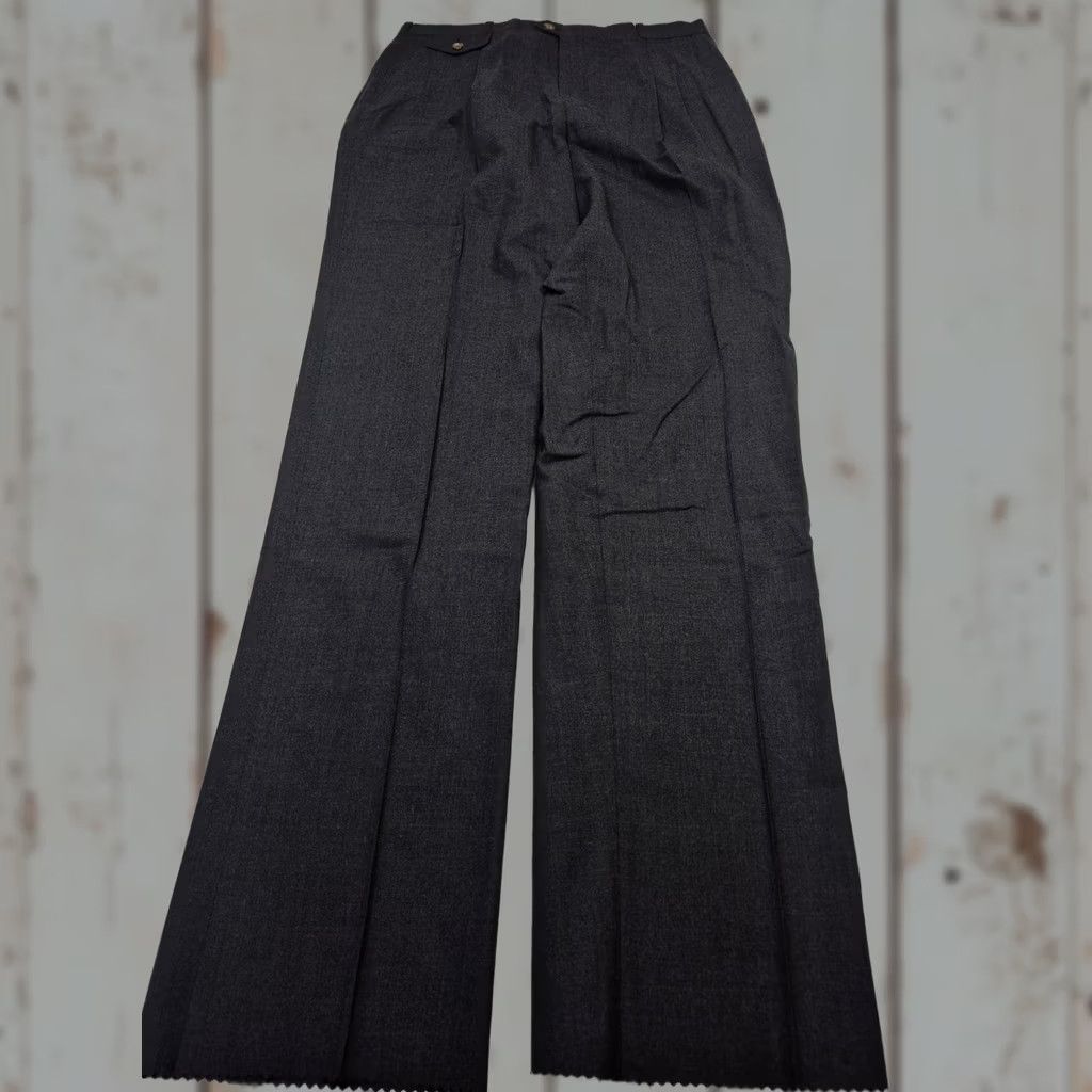 Vintage VINTAGE Racquet Club Dress Pants Mens 34x36 Gray Wool Pleated Straight Flannel Size US 34 / EU 50 - 1 Thumbnail