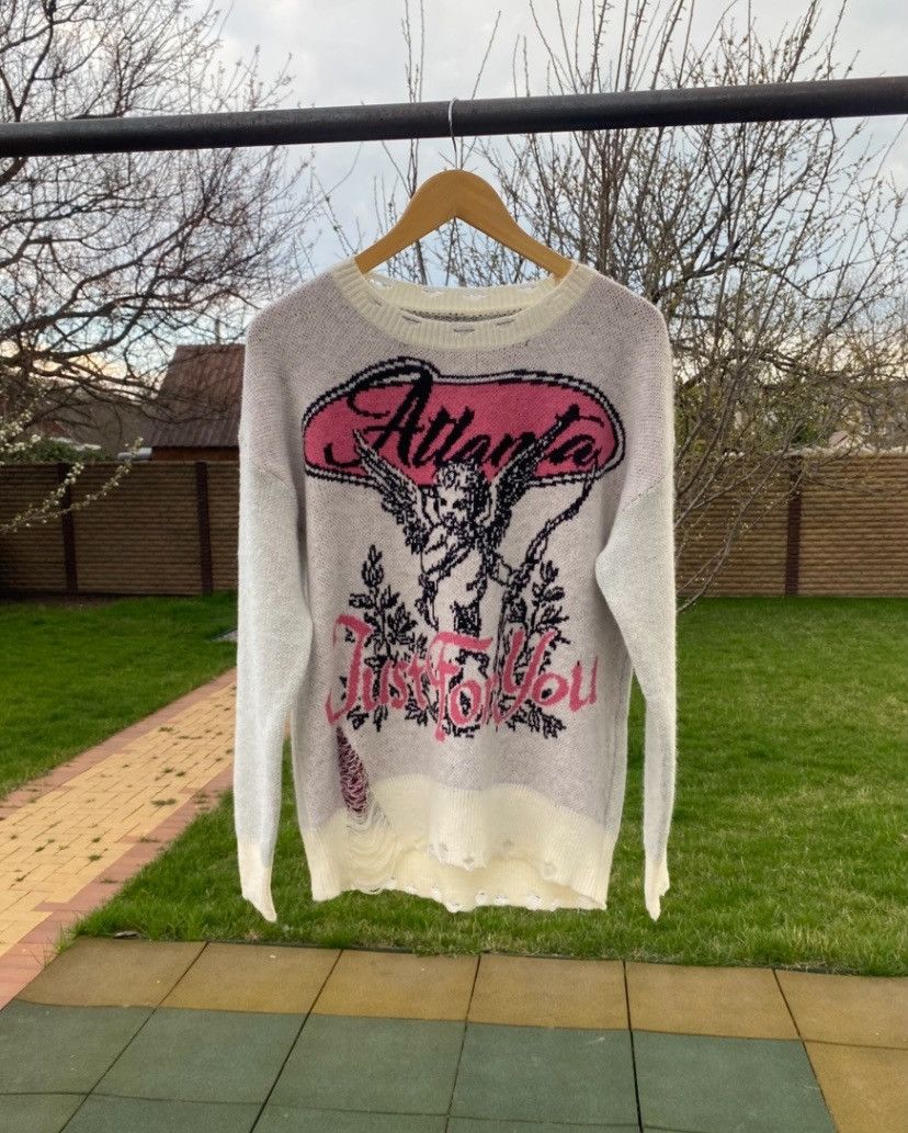 Vintage Y2K Angel Sweater Grunge Distressed Knit Vintage Aesthetic Size L / US 10 / IT 46 - 1 Thumbnail