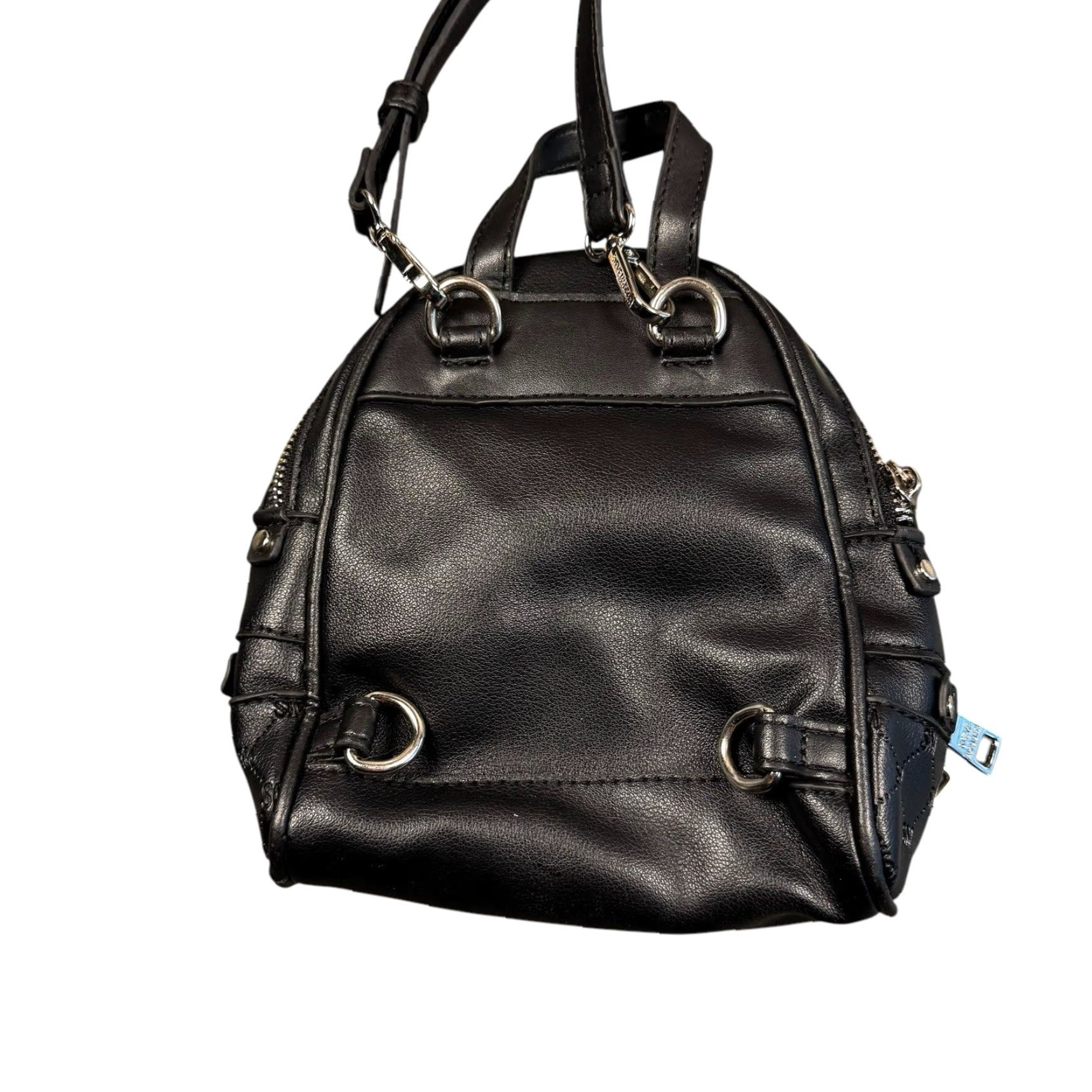 Steve Madden Steve Madden Mini Backpack Purse Sling Bag Black BVIKI BB Logo Women’s 8x8x4 Bag Size ONE SIZE - 7 Thumbnail