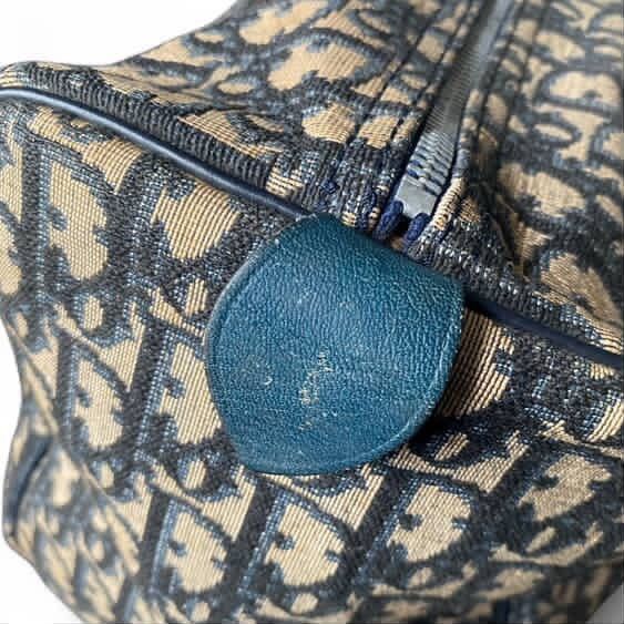 Christian Dior Monsieur Authentic Vintage Dior Trotter/Boston Bag in Blue Size ONE SIZE - 8 Thumbnail