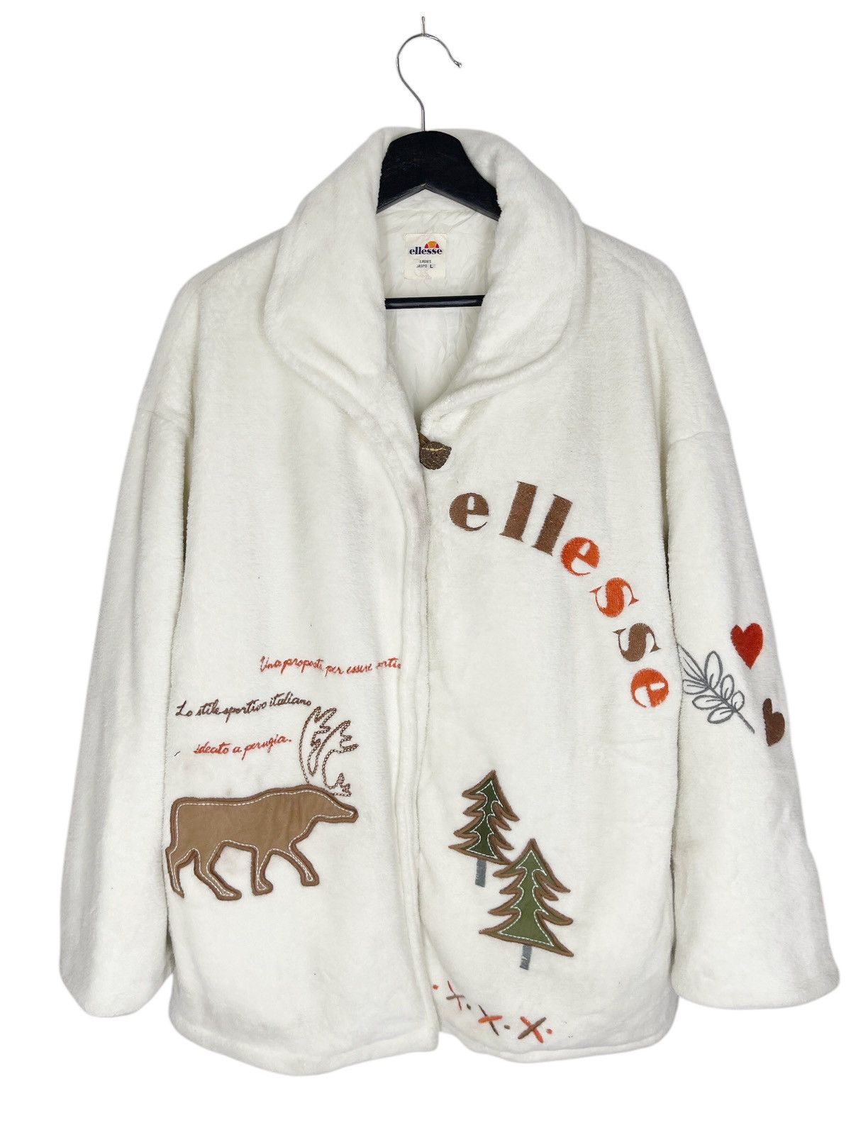 XMas VINTAGE ELLESSE FLEECE WINTER JACKET
