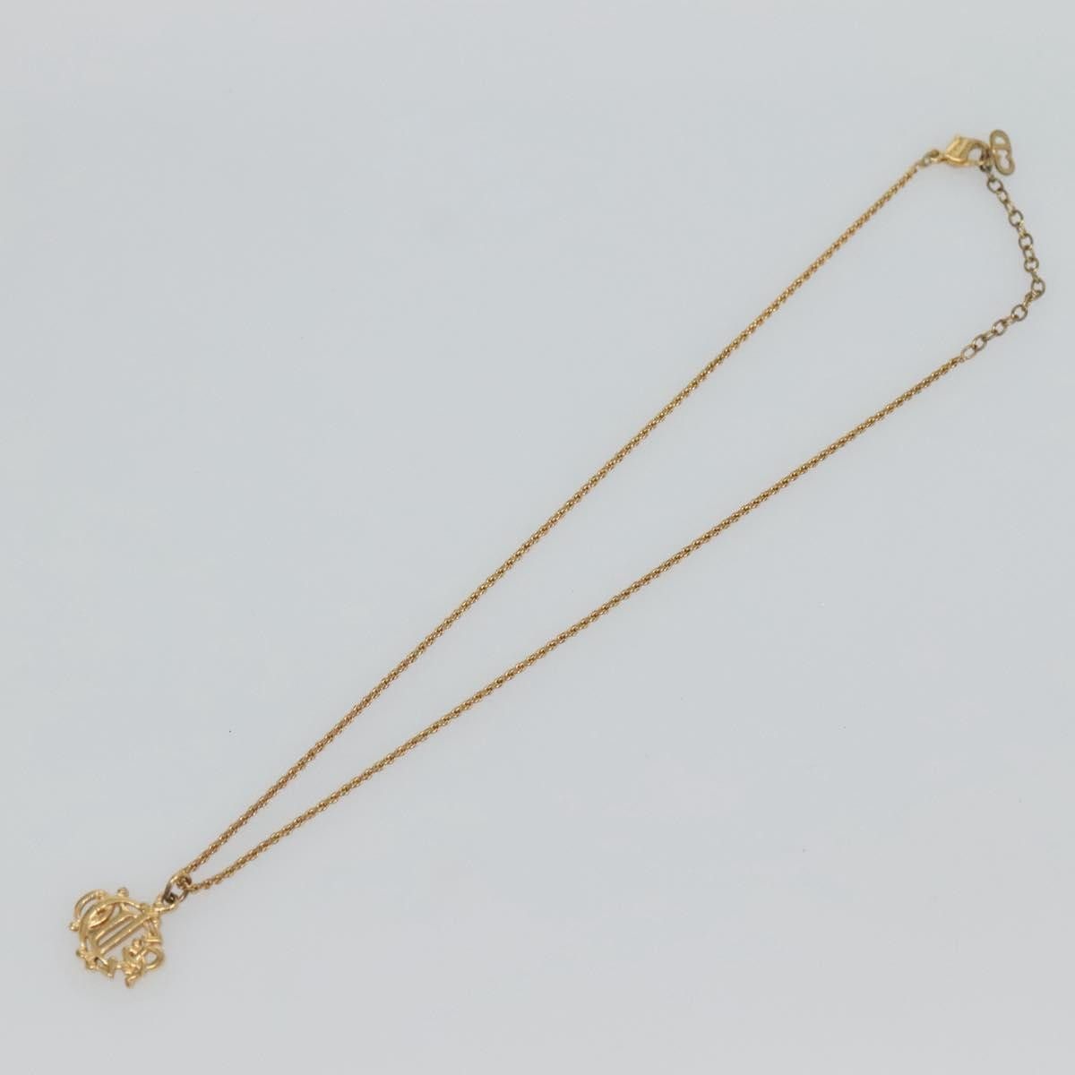 Dior Christian Dior Logo Pendant Necklace Metal Size ONE SIZE - 1 Thumbnail