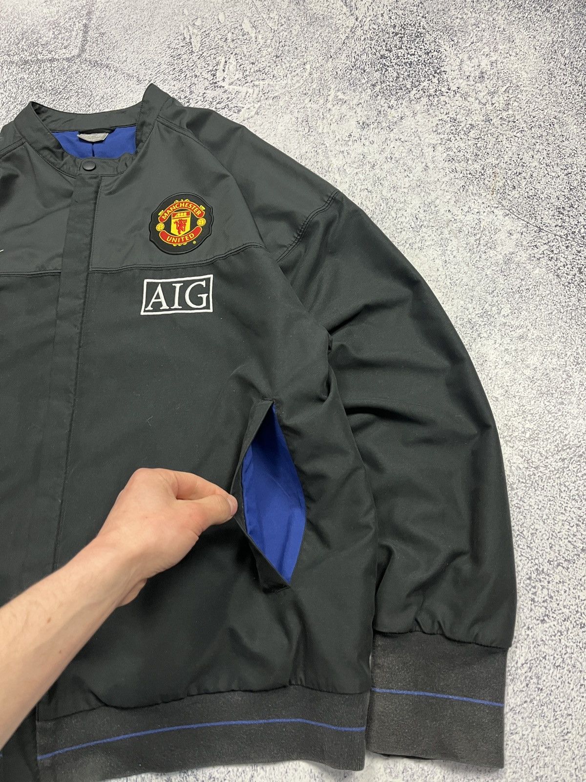 Nike × Vintage Vintage 00’s Manchester United Nike Bomber Jacket Rare Y2k Size US XL / EU 56 / 4 - 9 Thumbnail