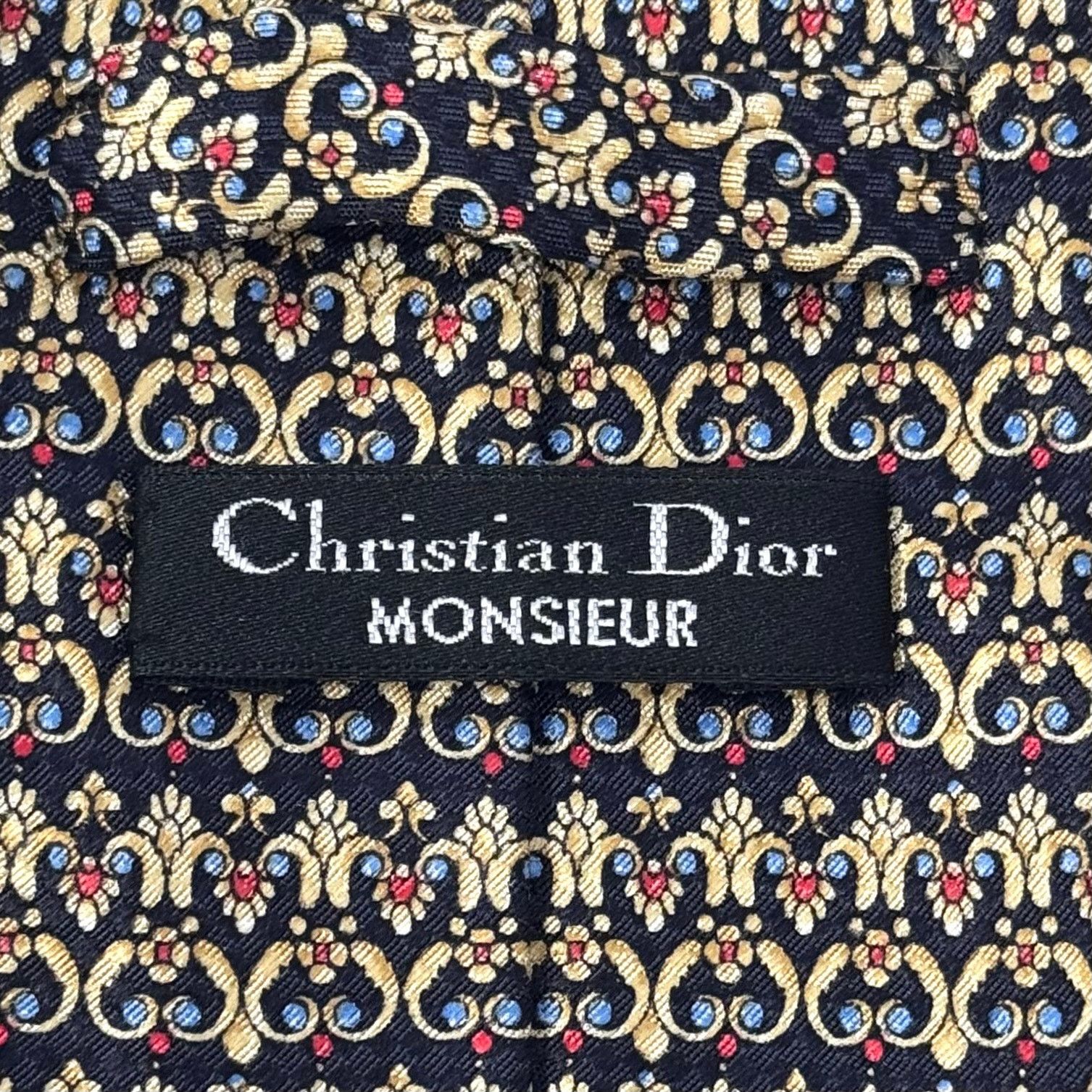Christian Dior Monsieur Christian Dior Abstract Pattern Tie Size ONE SIZE - 2 Thumbnail