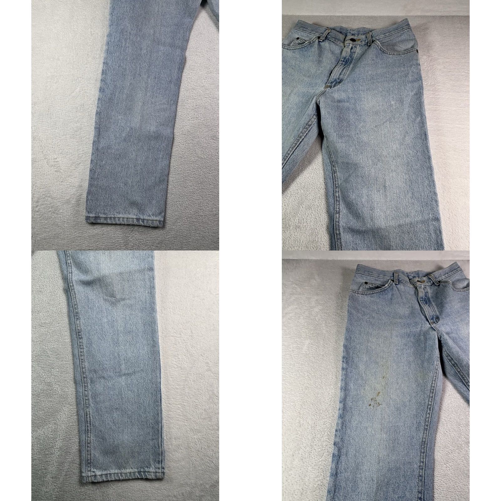 Lee VINTAGE Lee Jeans Men’s Straight Leg Size 32x30 Light Blue Wash USA 5-Pocket Denim Jeans Regular Fit Size US 32 / EU 48 - 9 Thumbnail