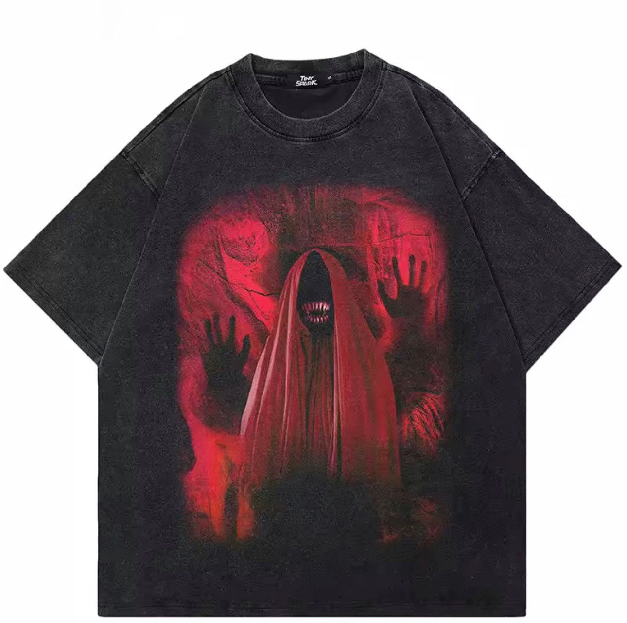 Other Gothic Punk Horror Streetwear Washed Black T Shirt Size US M / EU 48-50 / 2 - 1 Thumbnail