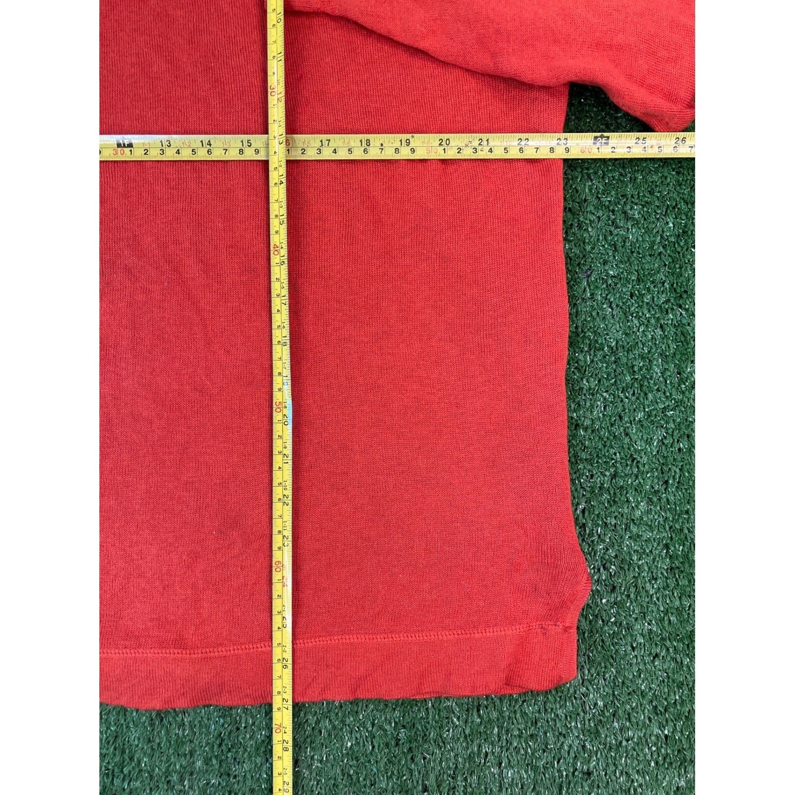 Tommy Bahama Tommy Bahama Mens Orange V-Neck Long Sleeve Silk LG Size US L / EU 52-54 / 3 - 4 Thumbnail