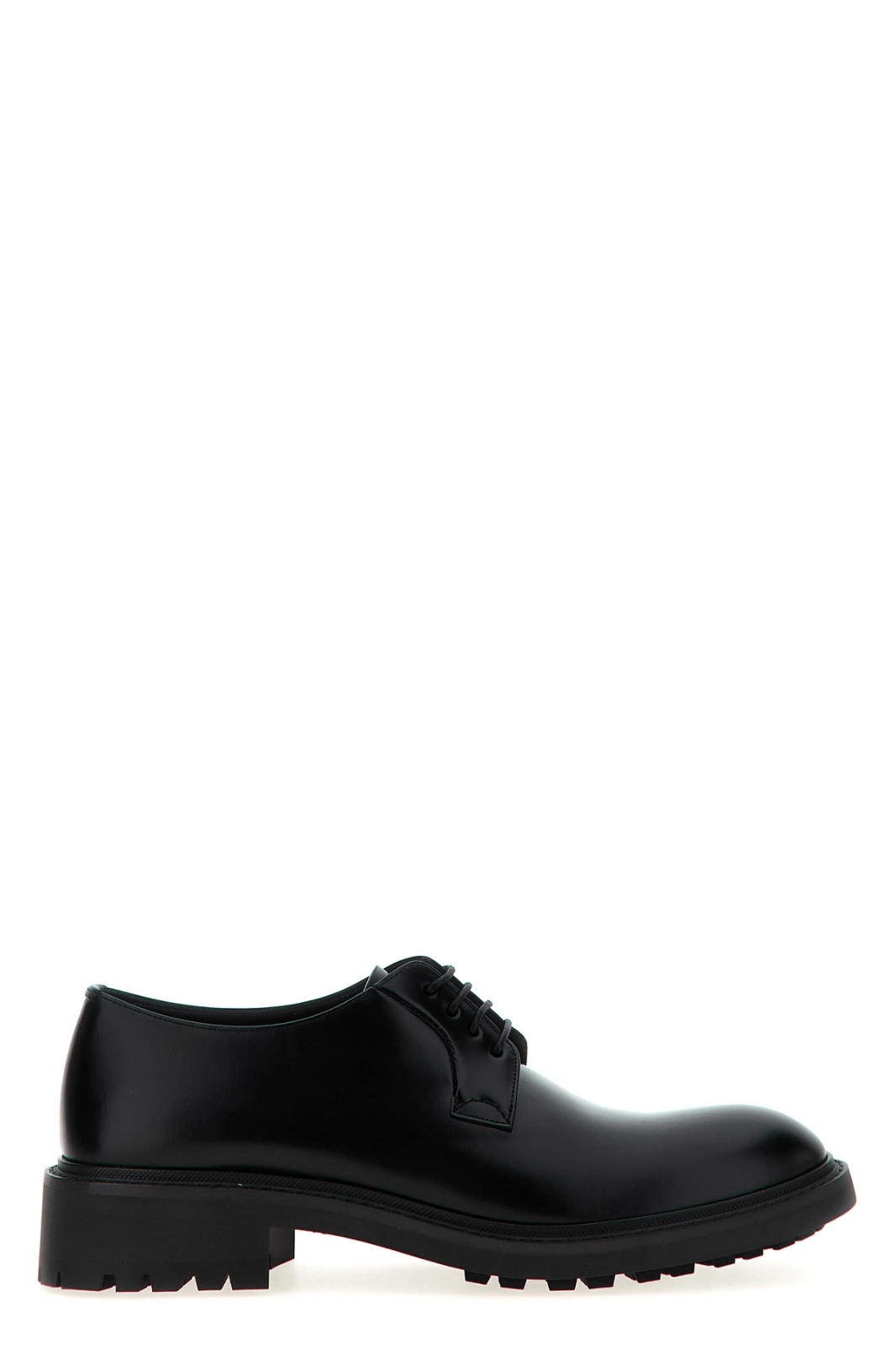 SAINT LAURENT Antoine Black Leather Derby Shoes NWB