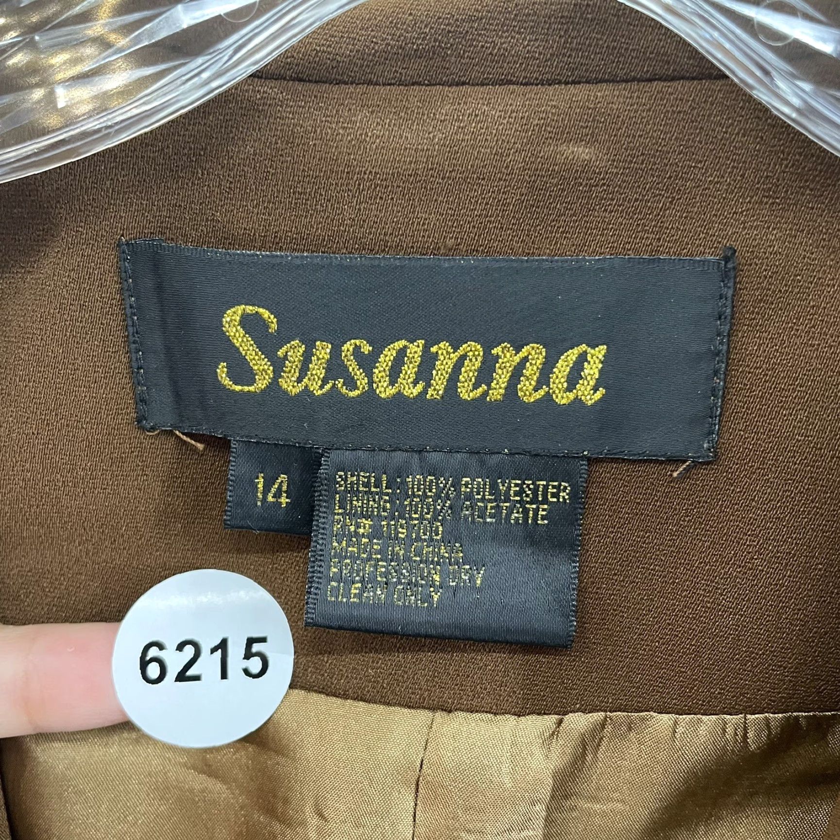 Vintage VINTAGE Blazer Jacket 14 Womens Brown Lined Rhinestone Studded Bling Statement Susanna Blazer 1990s Ladies Brown Blazer Mens? Size XL / US 12-14 / IT 48-50 - 7 Thumbnail