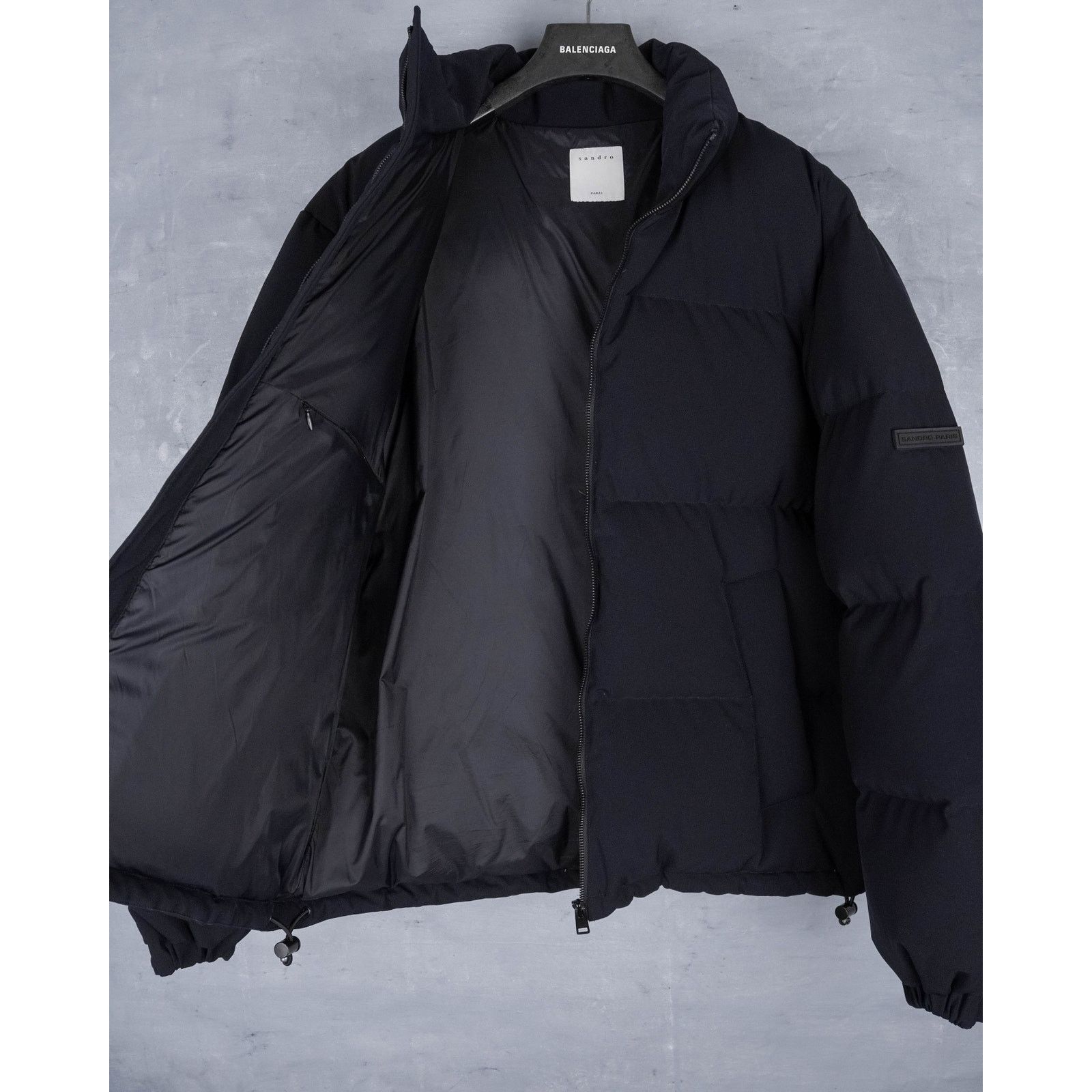 Sandro Sandro paris black logo winter warm down puffer jacket Size US XL / EU 56 / 4 - 6 Thumbnail