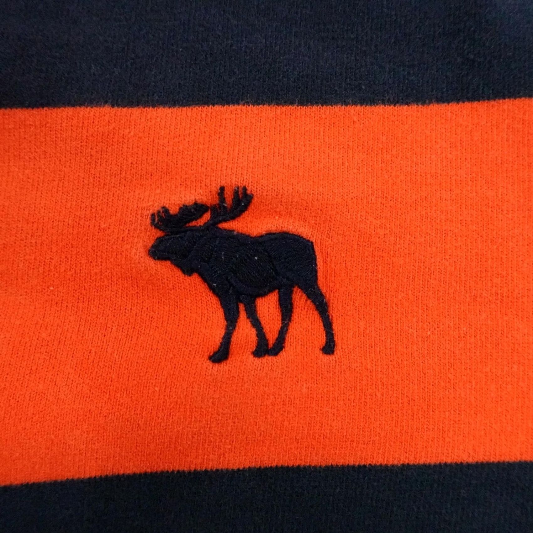 Abercrombie & Fitch Abercrombie & Fitch Sweater Mens Large Blue Orange Stripes Pullover Muscle Y2K Size US L / EU 52-54 / 3 - 3 Thumbnail