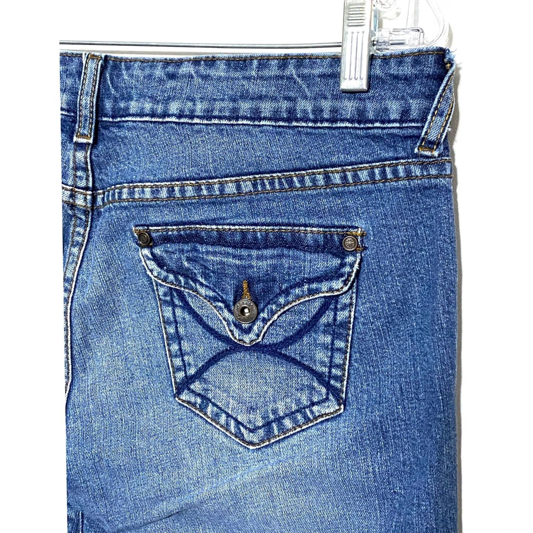 Vintage VINTAGE Delias Reese Bermuda Jean Shorts Juniors 11/12 Y2K Casual Preppy Stretch Size 32" / US 10 / IT 46 - 3 Thumbnail