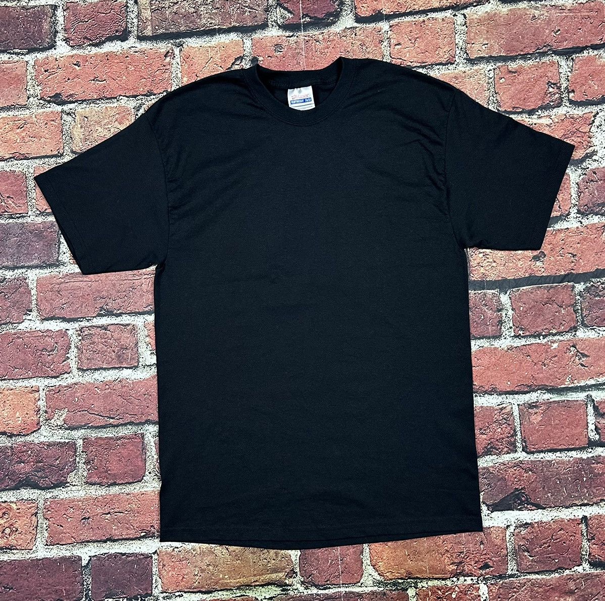 Hanes × Vintage Vintage Hanes Heavyweight 50/50 Black Blank T Shirt Y2K Size US L / EU 52-54 / 3 - 1 Thumbnail