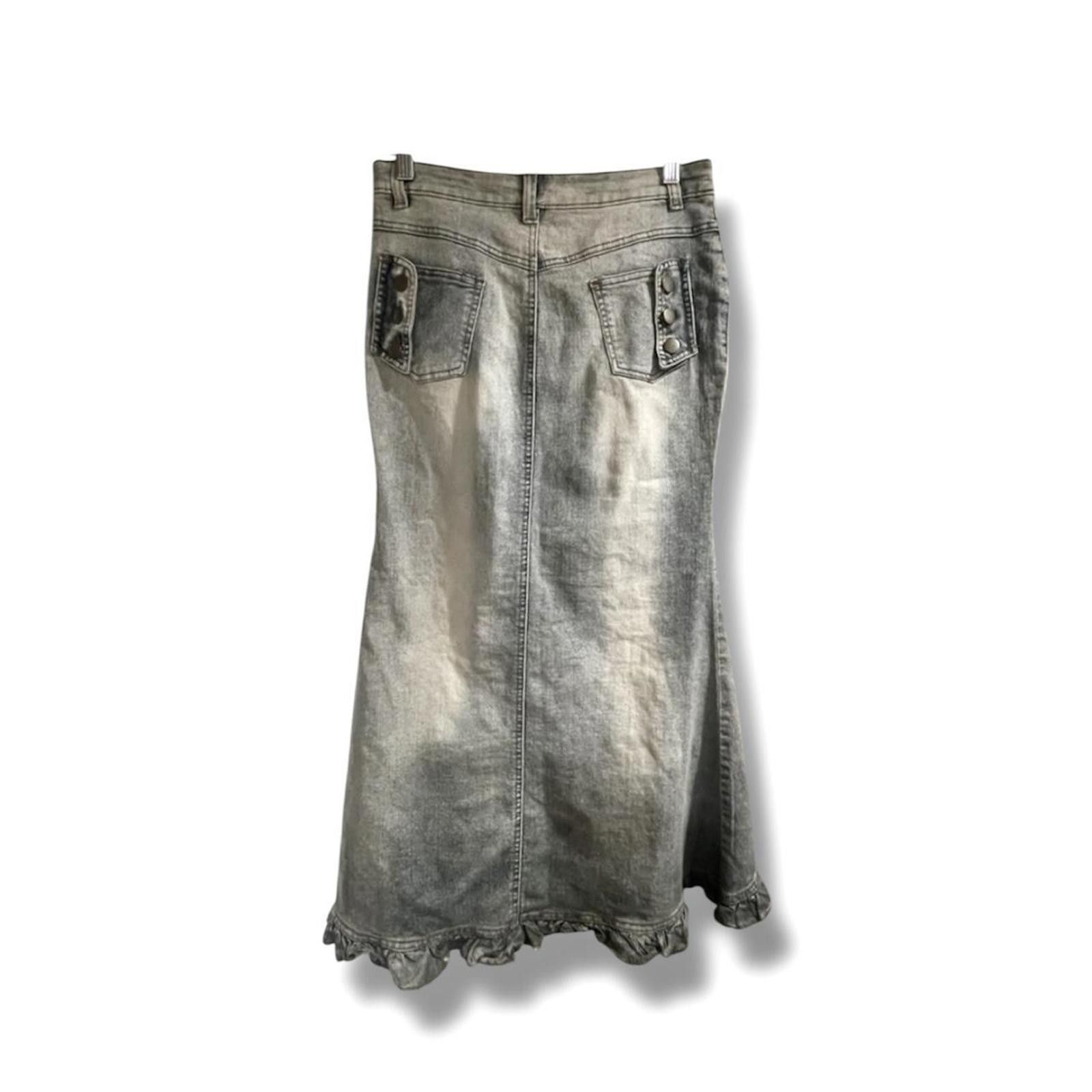 Other Lace frill 2000s fairy grunge long / maxi skirt Size 26" / US 2 / IT 38 - 2 Thumbnail