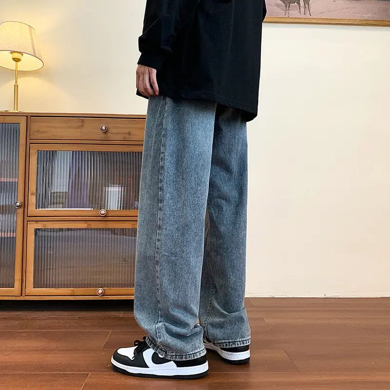 Japanese Brand Retro loose straight leg wide leg jeans Size US 30 / EU 46 - 3 Thumbnail