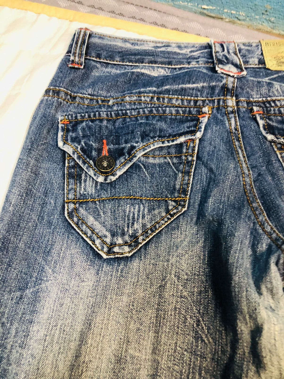 Japanese Brand AFT Distressed Denim Jeans (10) Size US 30 / EU 46 - 14 Thumbnail