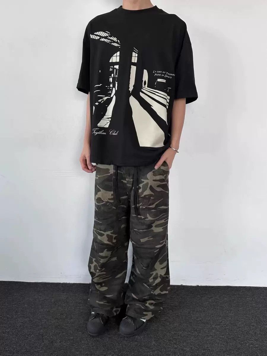 Japanese Brand × Vintage Retro camouflage paratrooper workwear Size 28" / US 6 / IT 42 - 4 Thumbnail