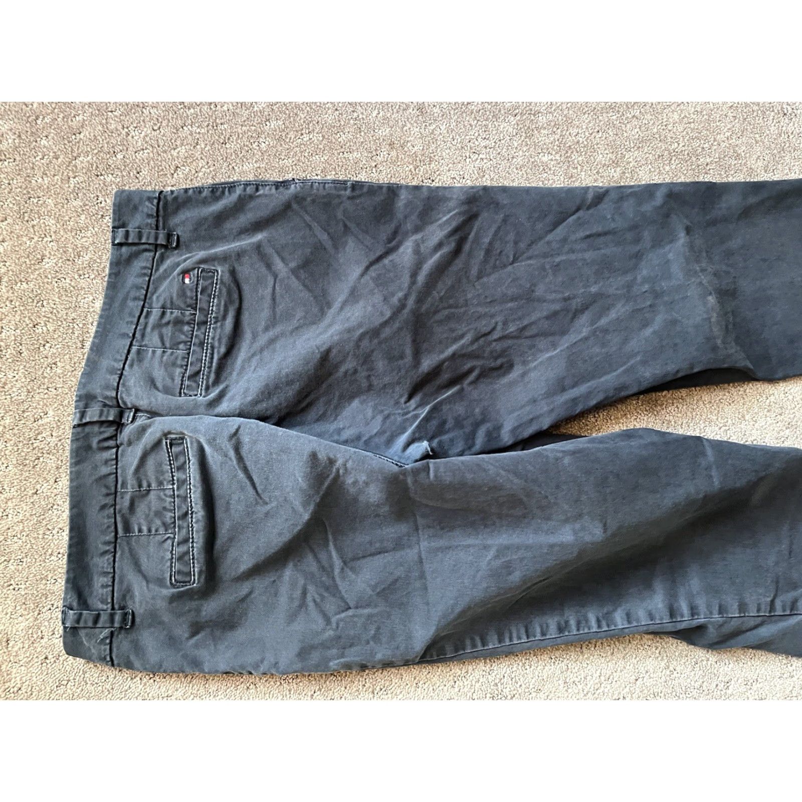 Tommy Hilfiger Tommy Hilfiger Chino Pants Women Size 4 Skinny Mid Rise Stretch Flat Front Navy Blue Size 27" / US 4 / IT 40 - 4 Thumbnail