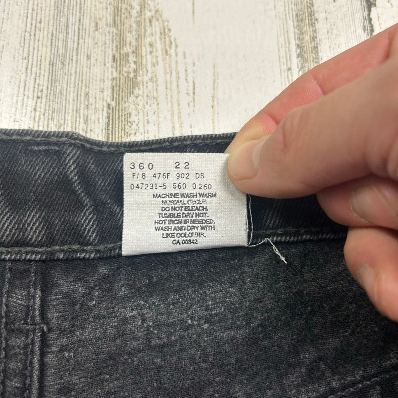 Levi's × Vintage Vintage 1990s 560 Black Levis Size US 32 / EU 48 - 6 Thumbnail