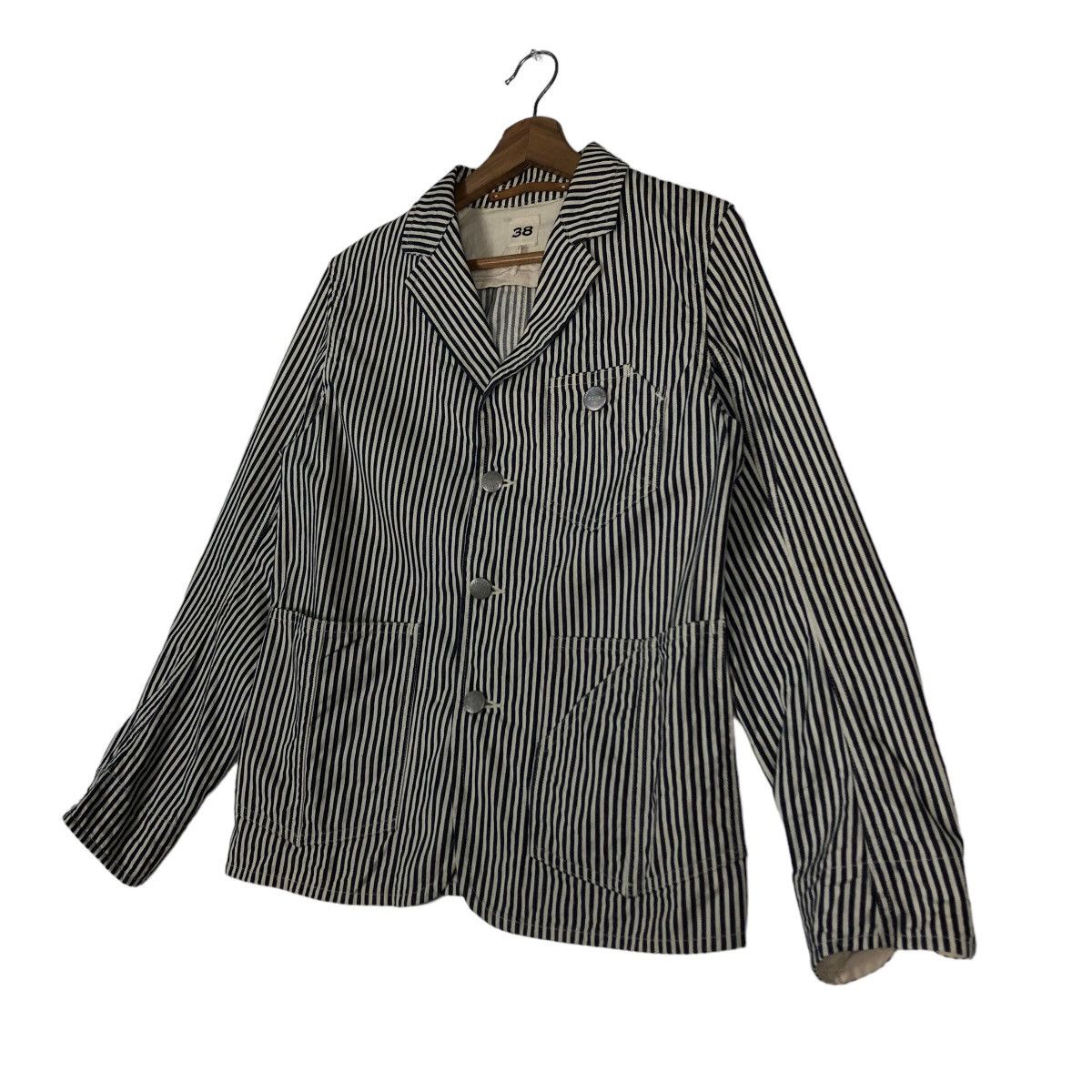 MasterPiece 🔥Union Made Hickory Chore Jacket Scye Masterpiece Japan Size US M / EU 48-50 / 2 - 2 Thumbnail