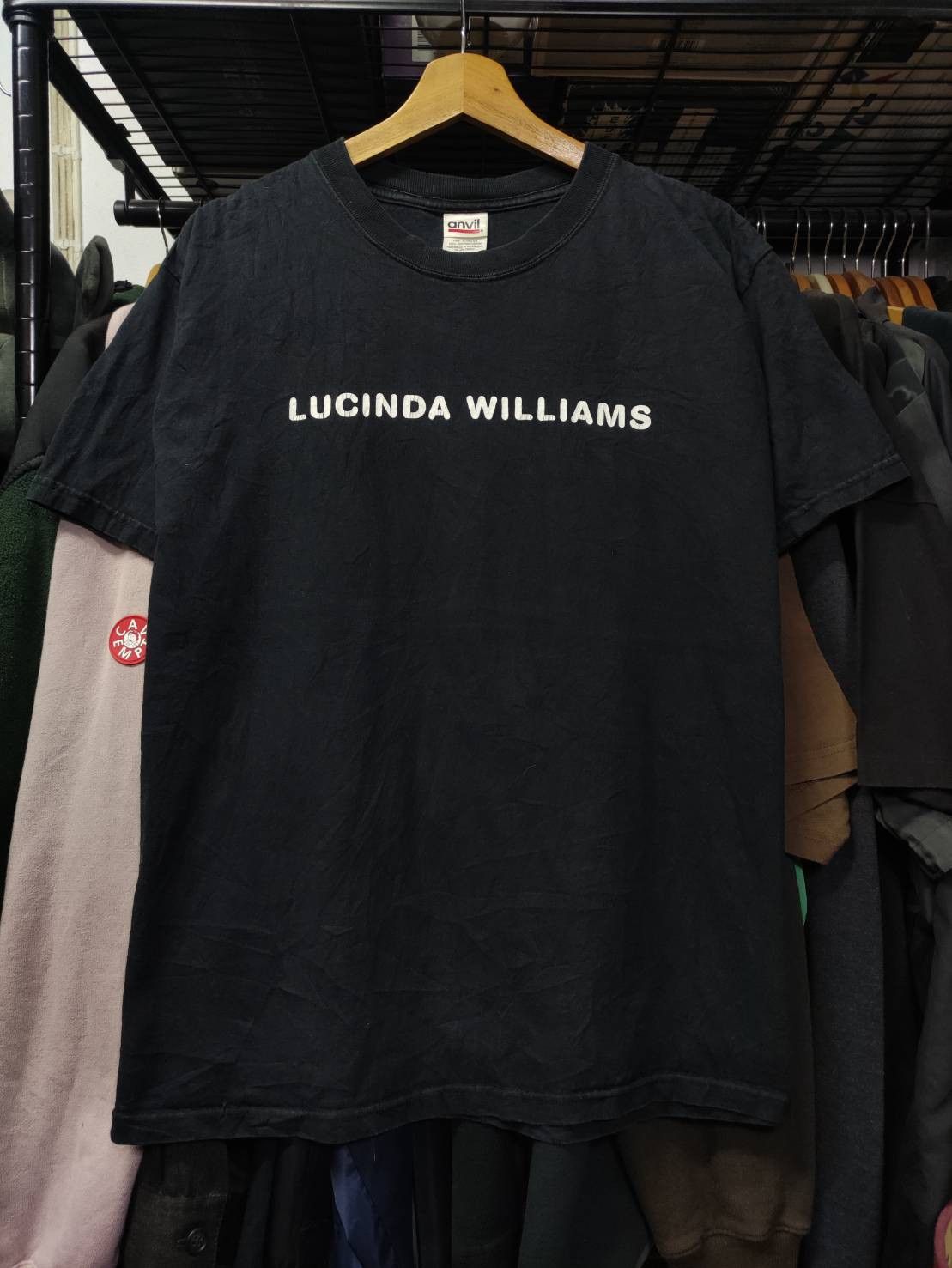 Band Tees Vtg 90's Lucinda Williams " Car Wheels on a Gravel Road " Size US L / EU 52-54 / 3 - 2 Thumbnail