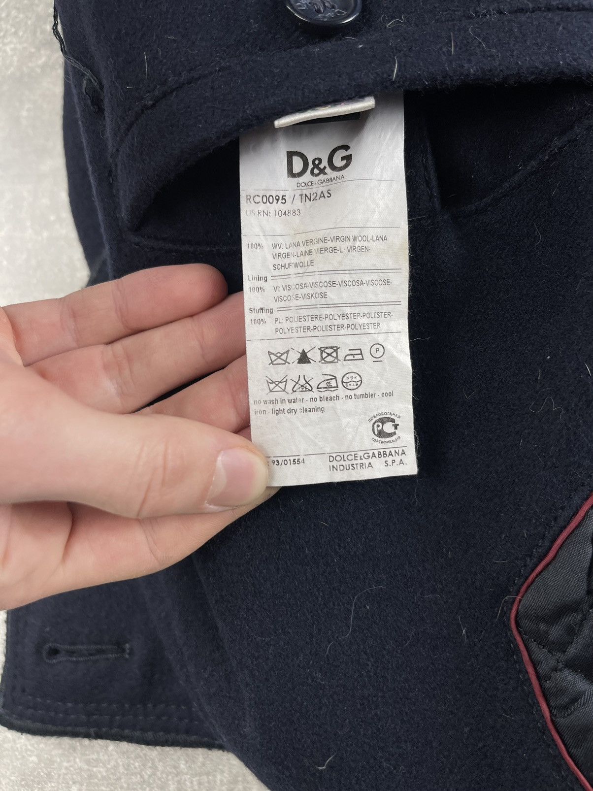 Dolce & Gabbana Dolce &Gabbana Vintage Military Wool Double Breasted Peacoat Size US L / EU 52-54 / 3 - 13 Thumbnail