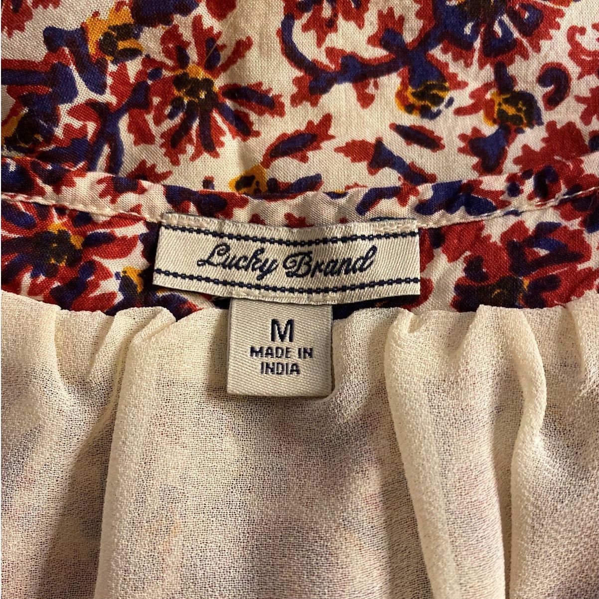 Lucky Brand Boho Festival Floral Sleeveless Mini Dress Lucky Brand M Size M / US 6-8 / IT 42-44 - 3 Thumbnail
