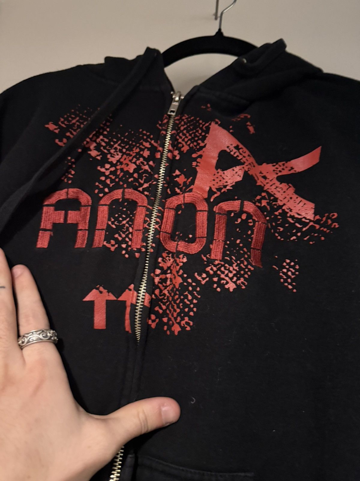 Burton Insane Y2K Anon Anonoptics embroidered zip up hoodie Size US S / EU 44-46 / 1 - 1 Thumbnail